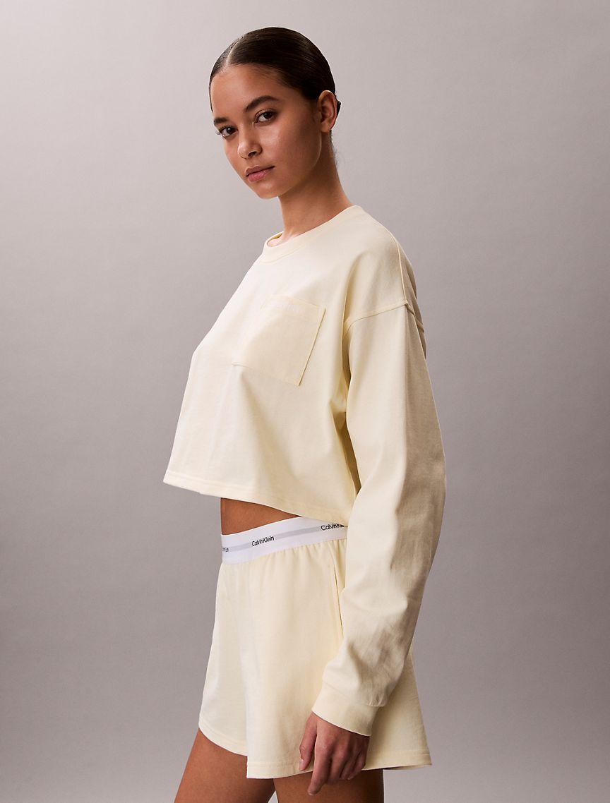 Logo Cotton Jersey Cropped Tee Product Image