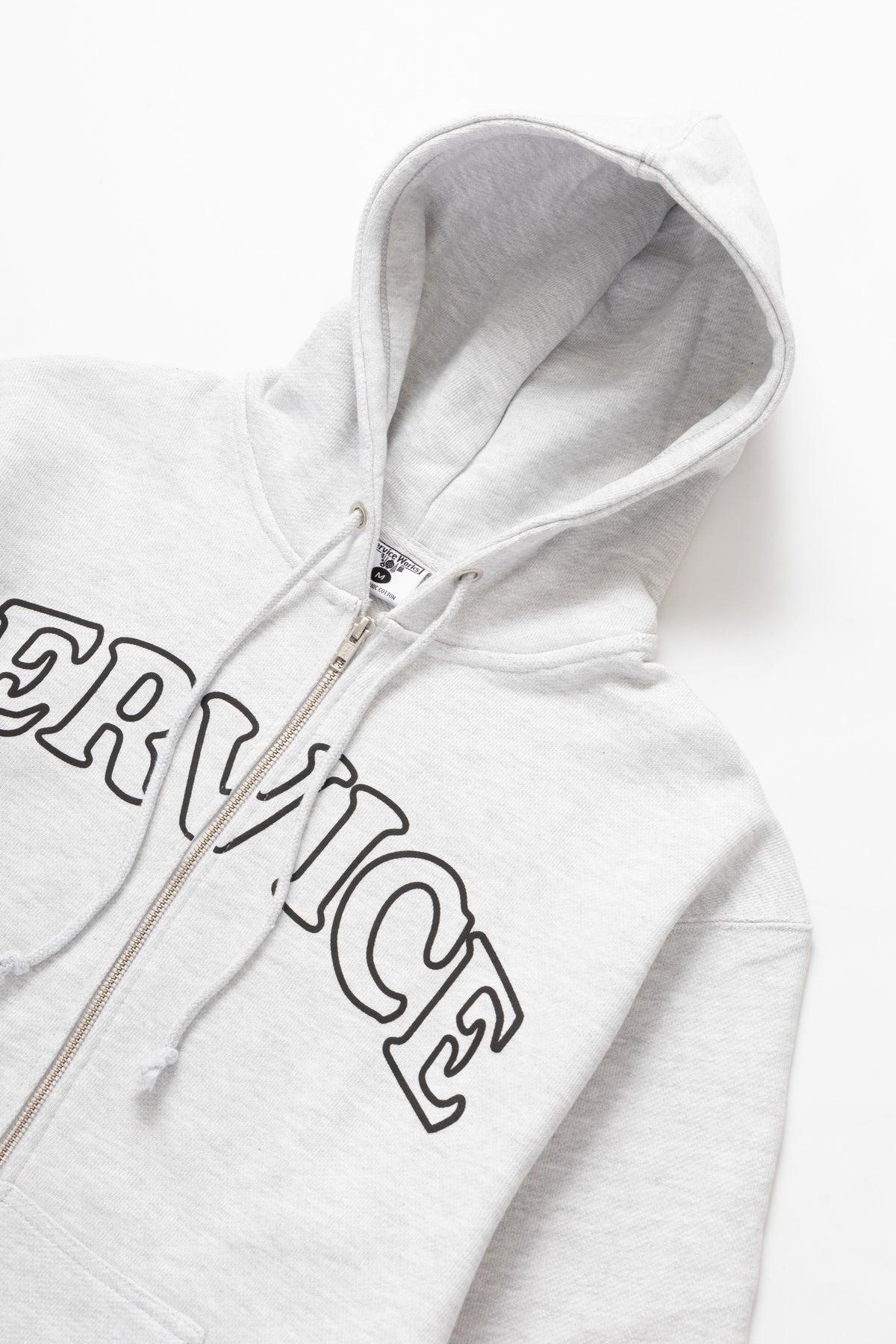 Arch Logo Zip Hoodie - Ash Product Image