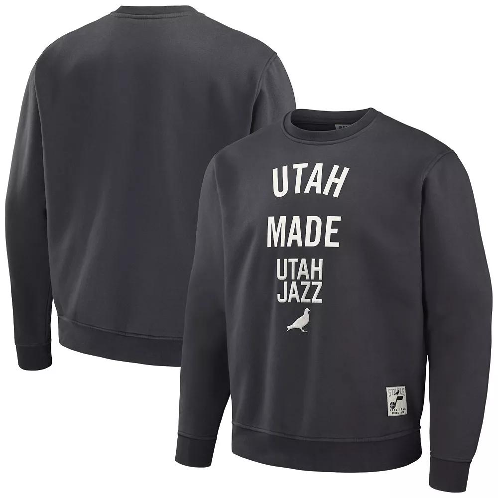 Men's NBA x Staple Anthracite Utah Jazz Plush Pullover Sweatshirt,  Product Image