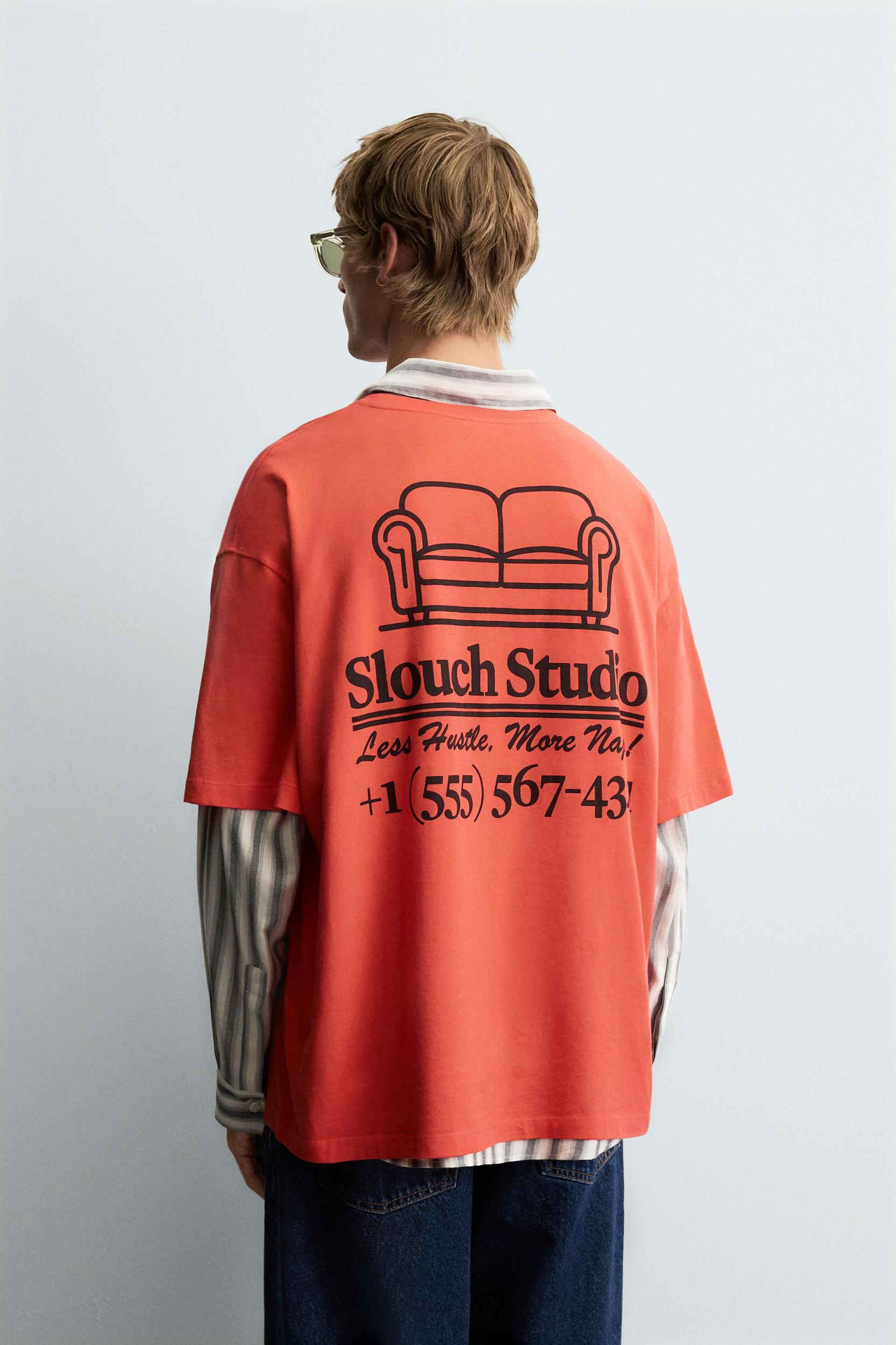 CONTRAST PRINT T-SHIRT Product Image