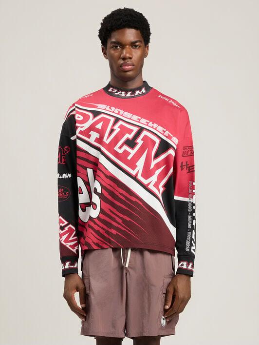 Racing Loose Long-Sleeved T-Shirt Product Image