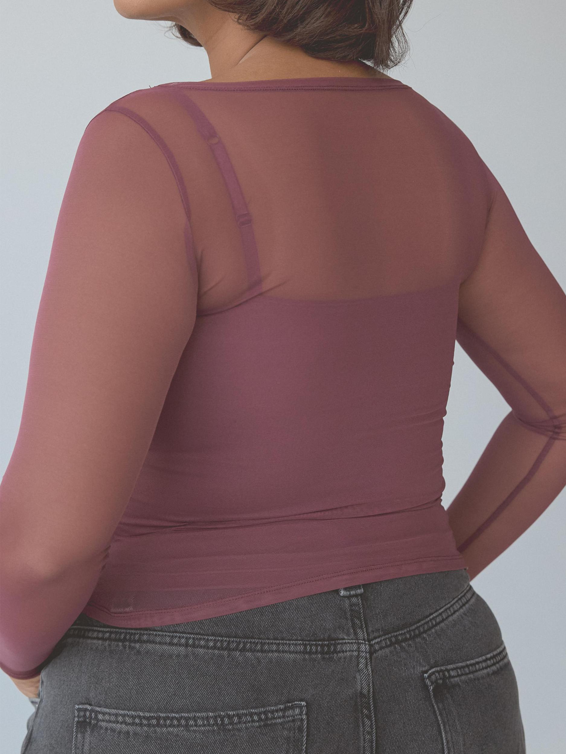 Two-Piece Mesh Long Sleeve Product Image