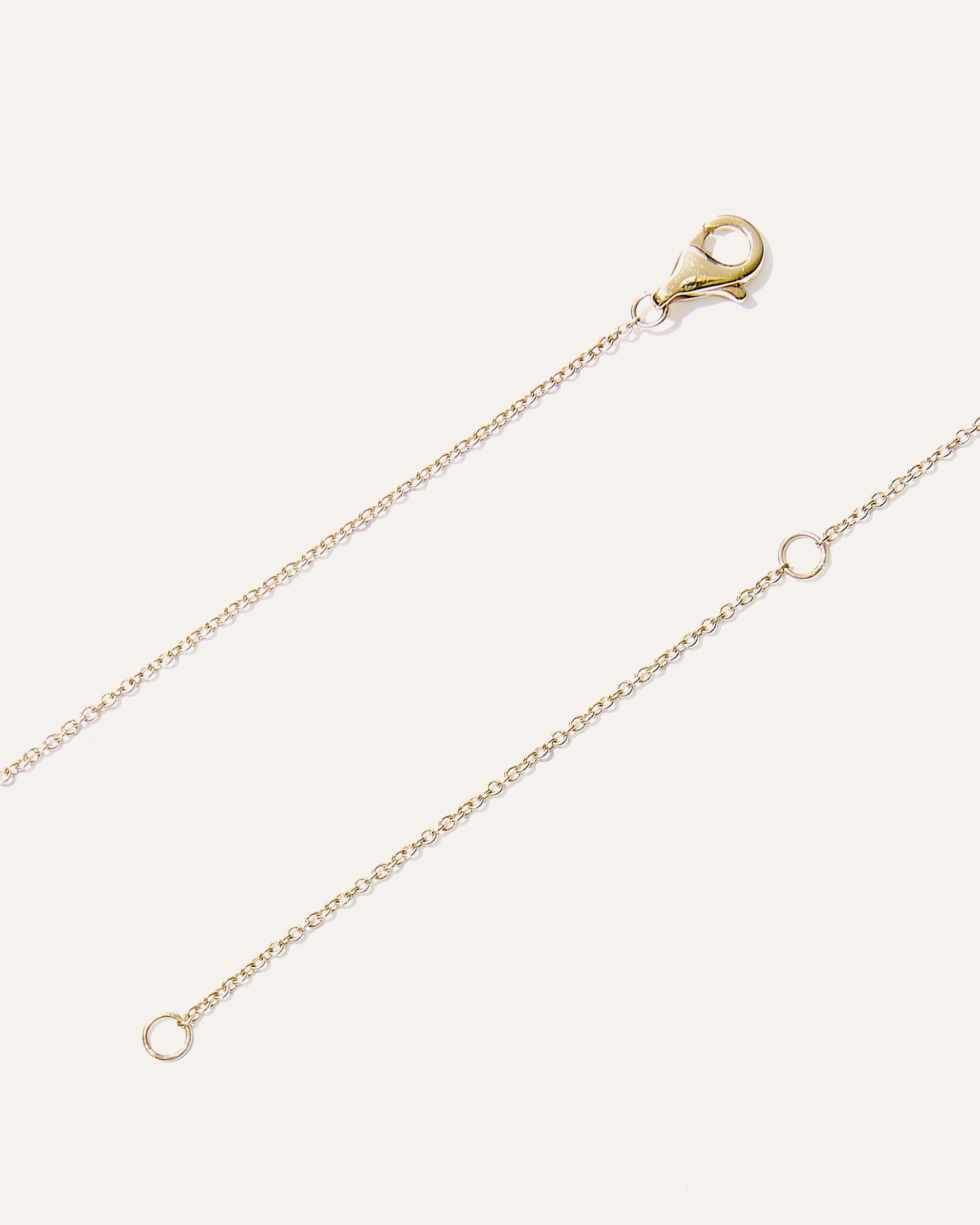 Quince | Women's 14K Gold Diamond Bezel Station Necklace Product Image