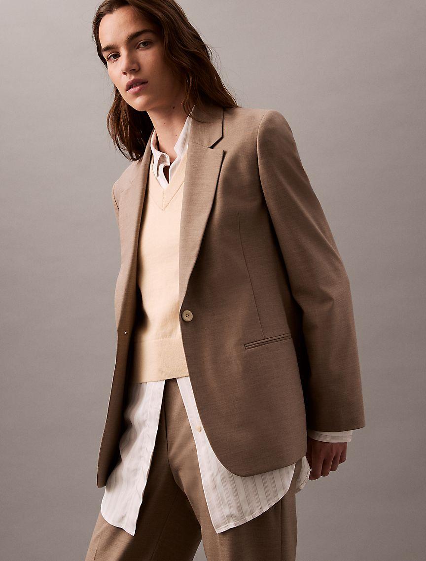 Refined Stretch Cinched Blazer Product Image