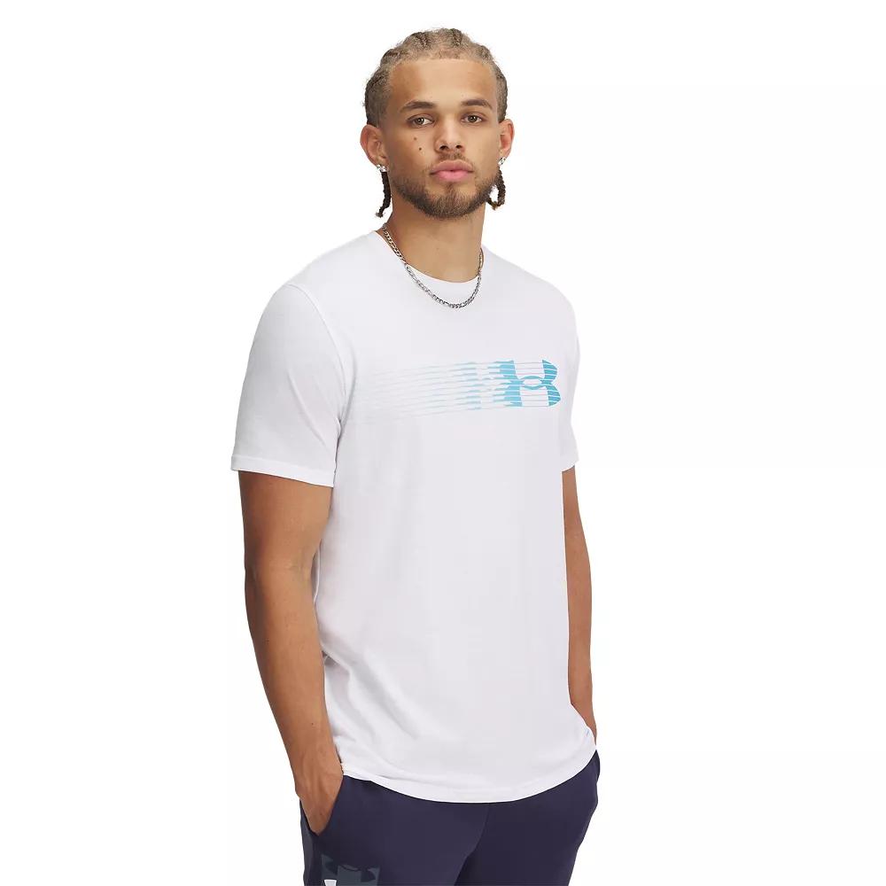 Men's Under Armour Fly In Logo Short Sleeve Tee, Size: Large, White Product Image