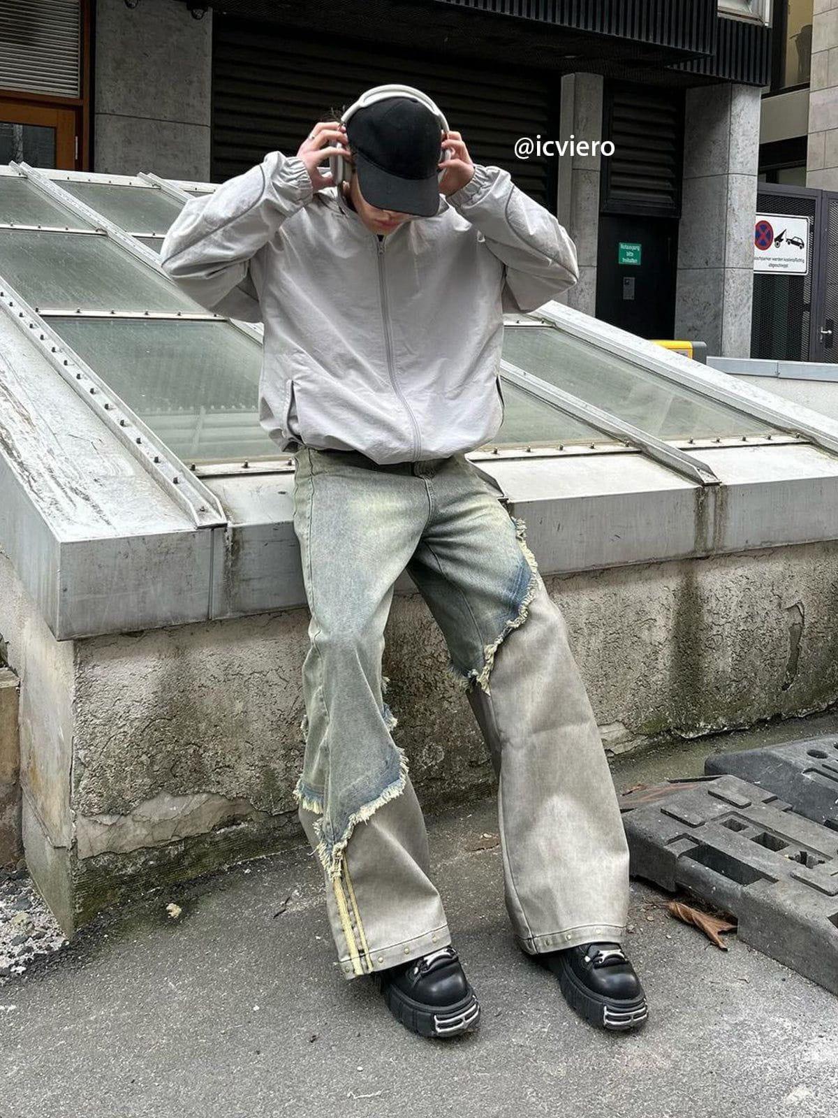 Aelfric Eden Leather Baggy Jeans Product Image