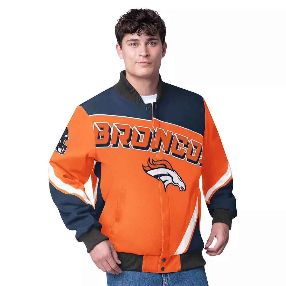 Men's G-III Extreme  Orange Denver Broncos Maximum Racing Full-Zip Jacket, Size: Small Product Image