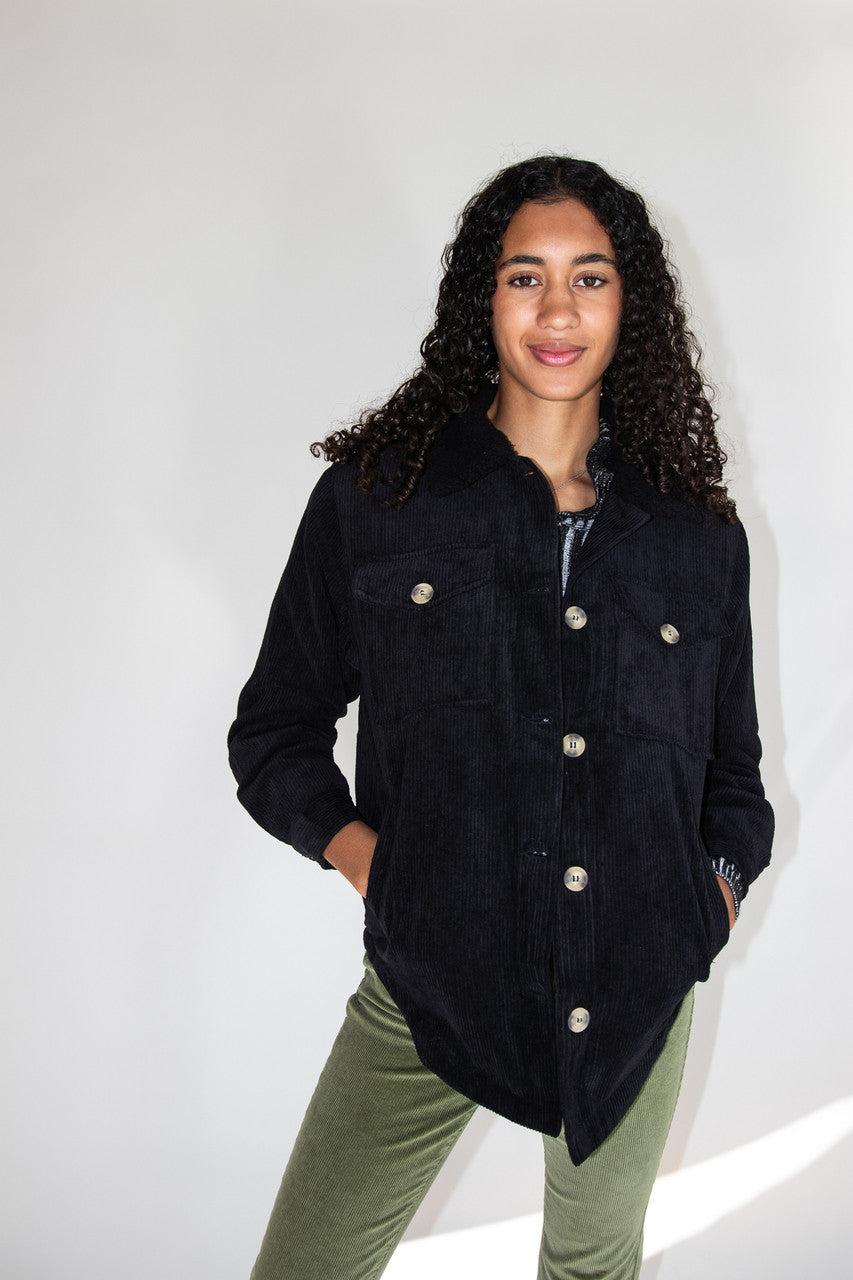 Sherpa Trim Corduroy Jacket Product Image