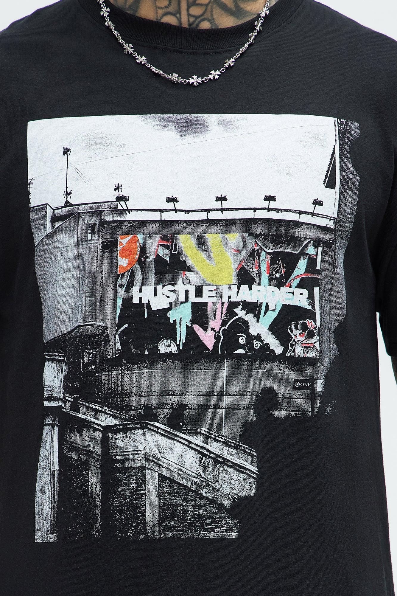 Hustle Harder Than Everyone Short Sleeve Tee - Black Product Image