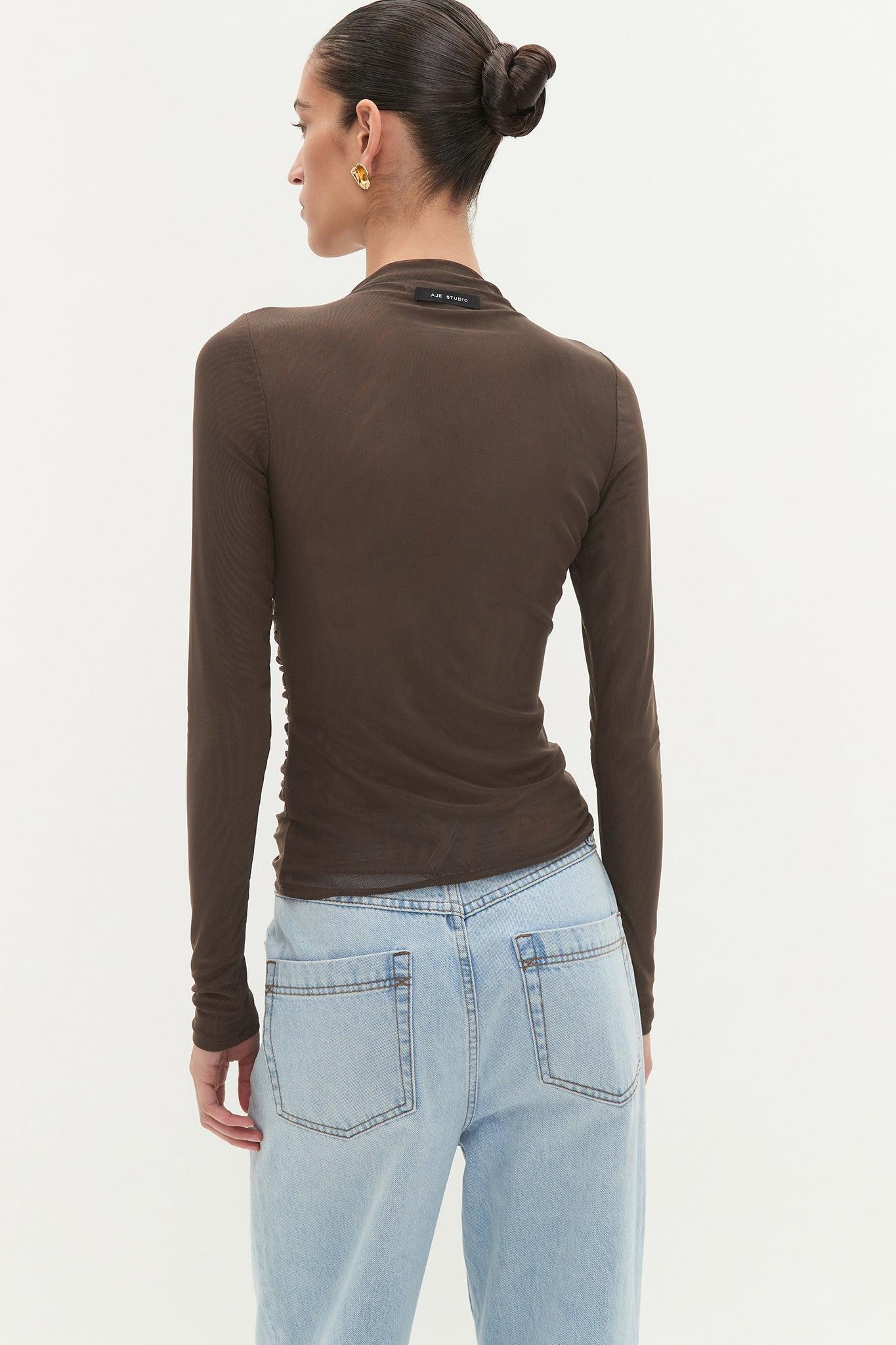 Saturn Mesh Top-LEOPARD / XXS Product Image