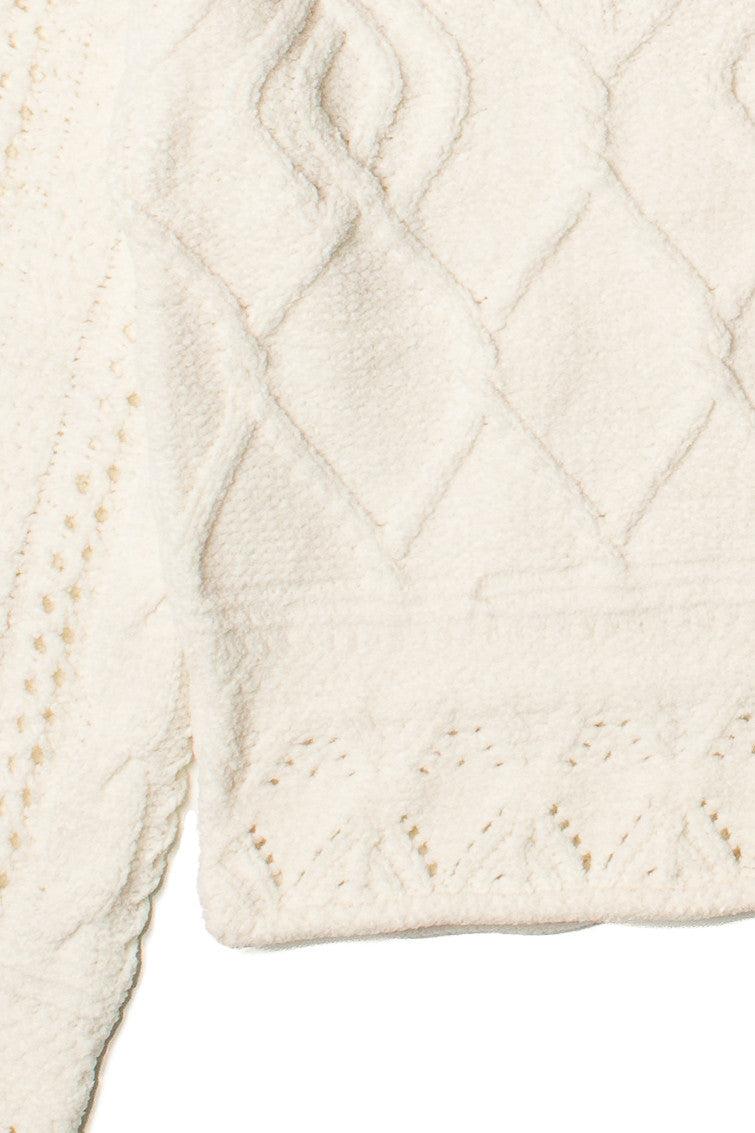 Egret Mixed Stitch Sweater Product Image