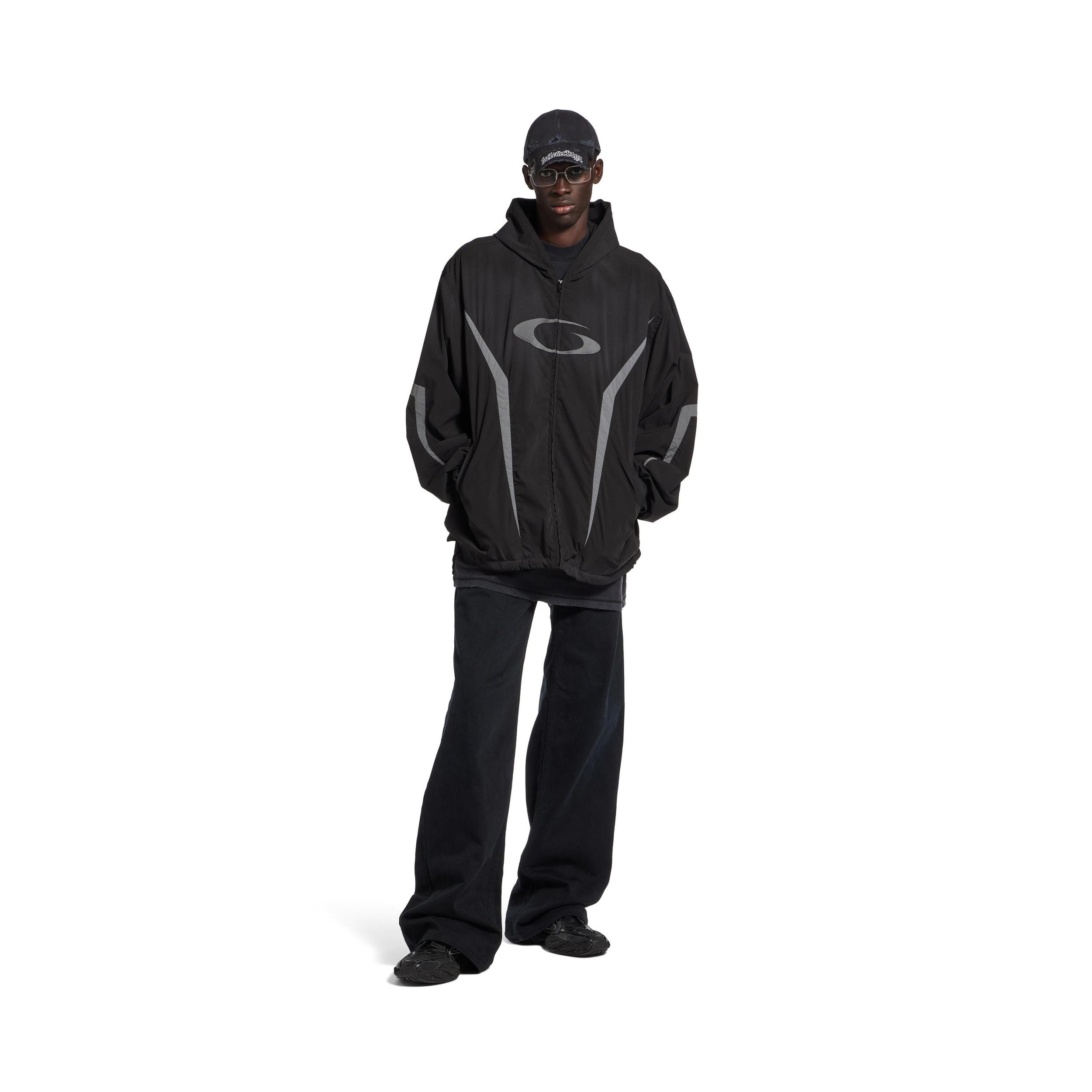 Men's Loop Sports Icon Large Tracksuit Jacket in Black/grey Product Image