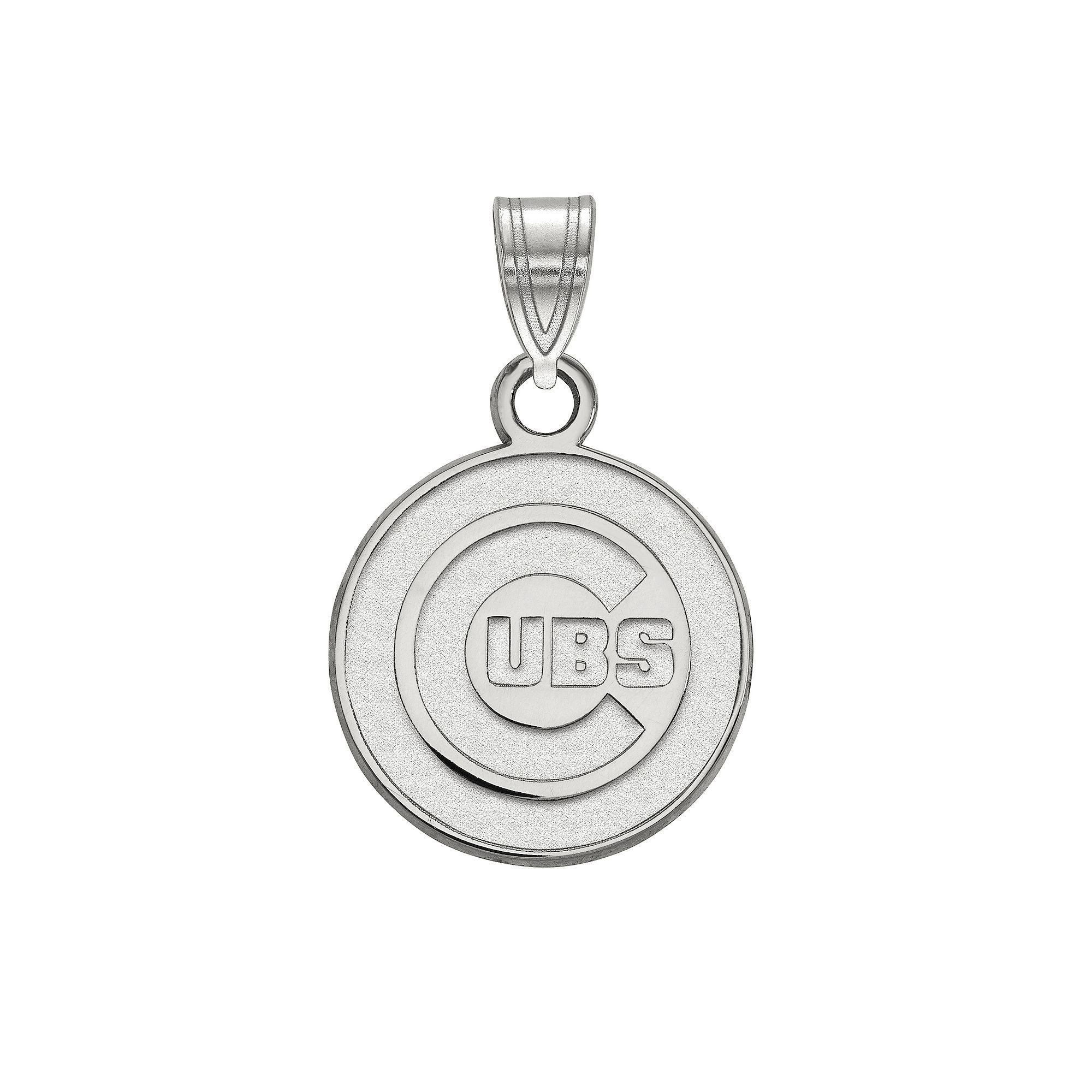 LogoArt Sterling Silver Chicago Cubs Small Pendant, Women's, Size: 18 mm Product Image