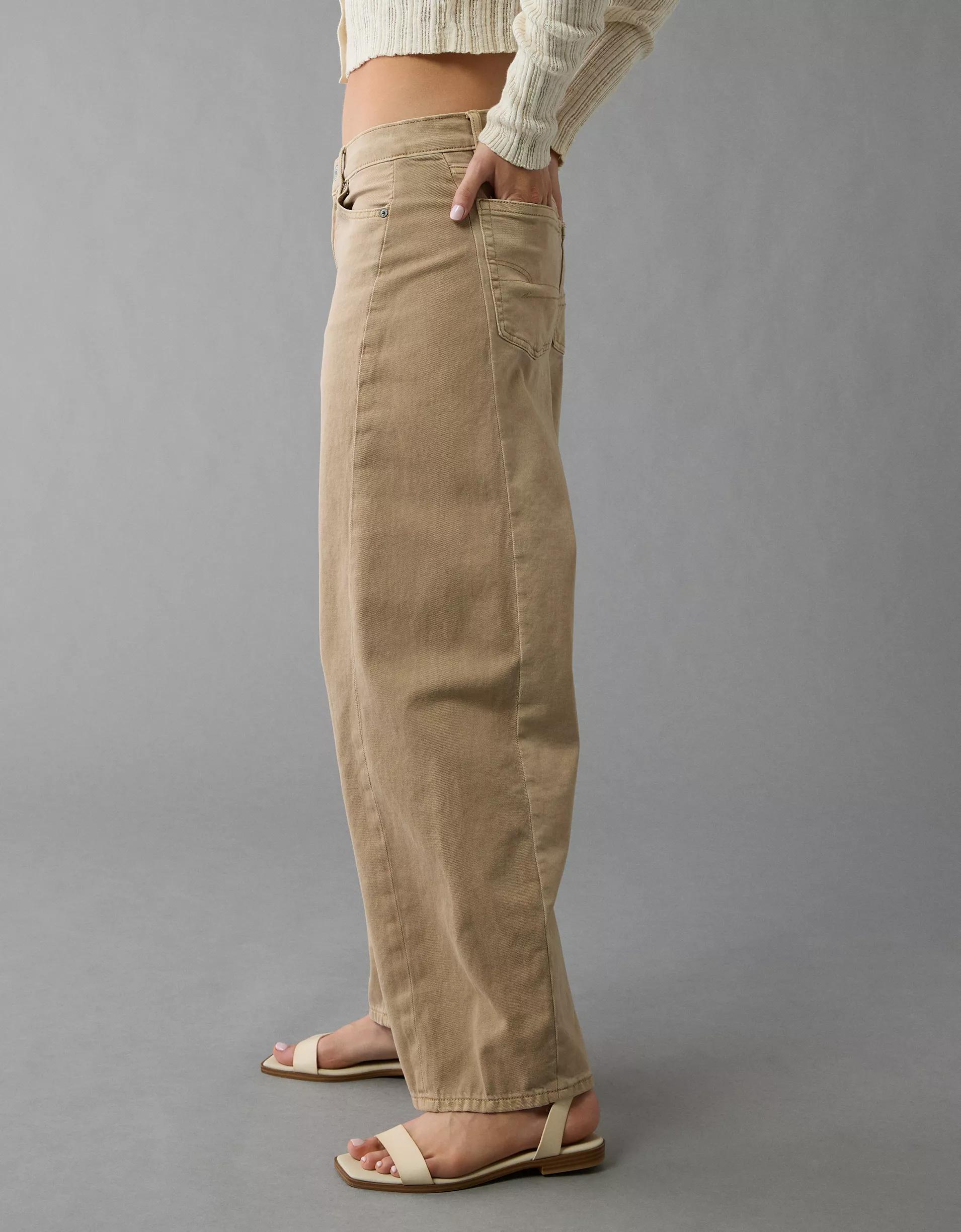 AE Dreamy Drape Strigid Barrel Jean Product Image