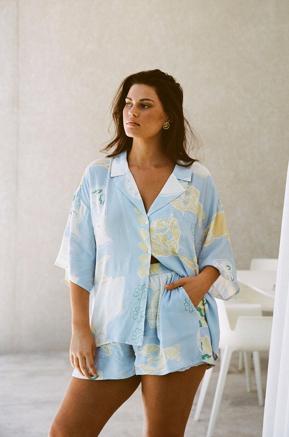 Thessy Top - Ciao Blue Product Image