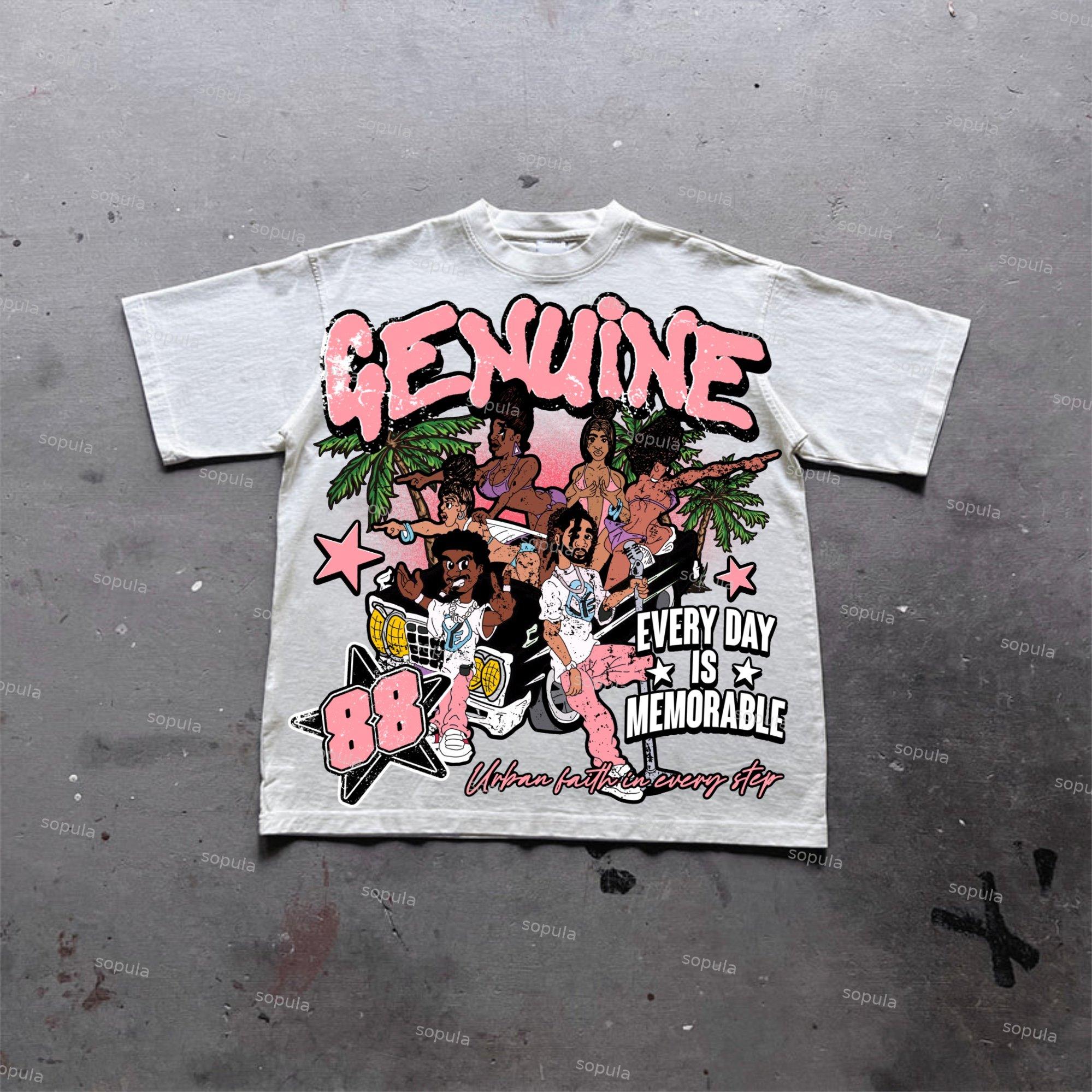 Sopula Street Cartoon Character Graphic 100% Cotton T-Shirt Product Image