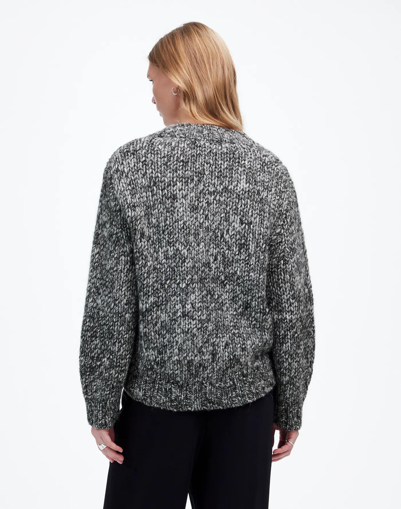 Marled Chunky V-Neck Sweater Product Image