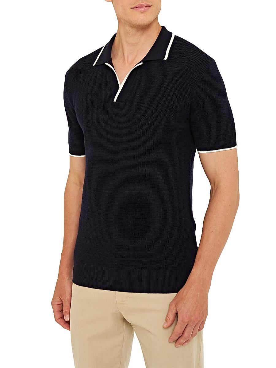 Mens Horton Short-Sleeve Polo Sweater Product Image