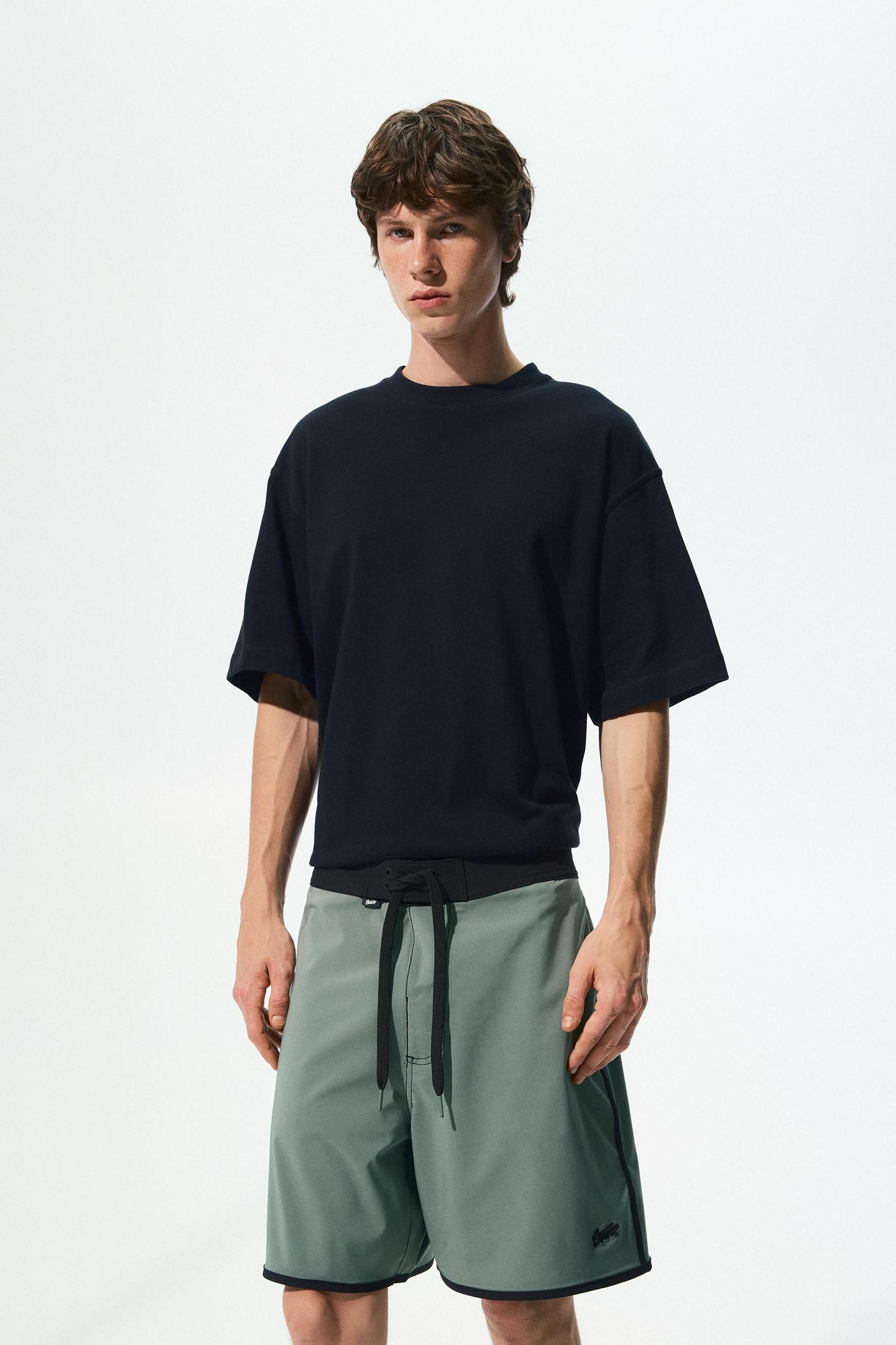 Board shorts with contrast trims Product Image