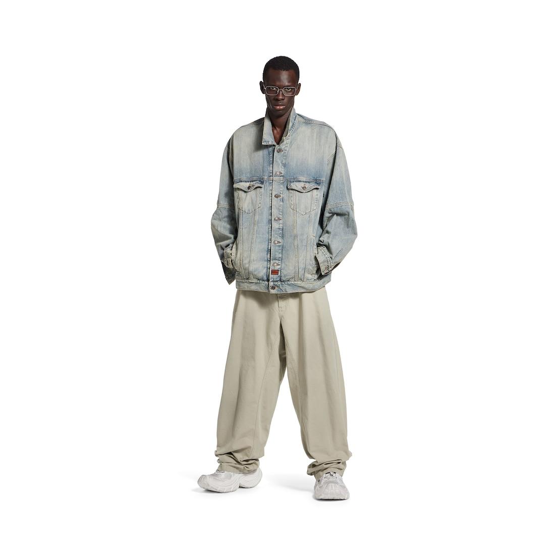 Men's Oversized Jacket in Blue Product Image