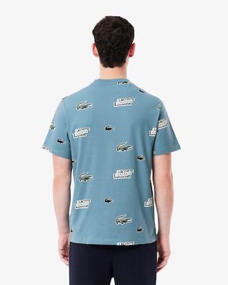 Lacoste Print Cotton Loungewear T-Shirt Product Image