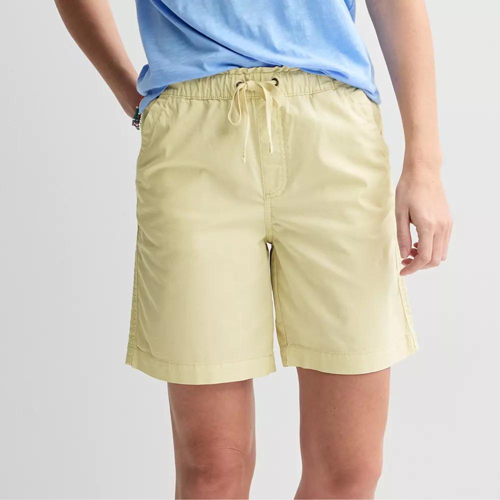 Petite Sonoma Goods For Life® Easy Paperbag Waist Bermuda Shorts, Women's, Size: XXL Petite, Lovely Yellow Product Image