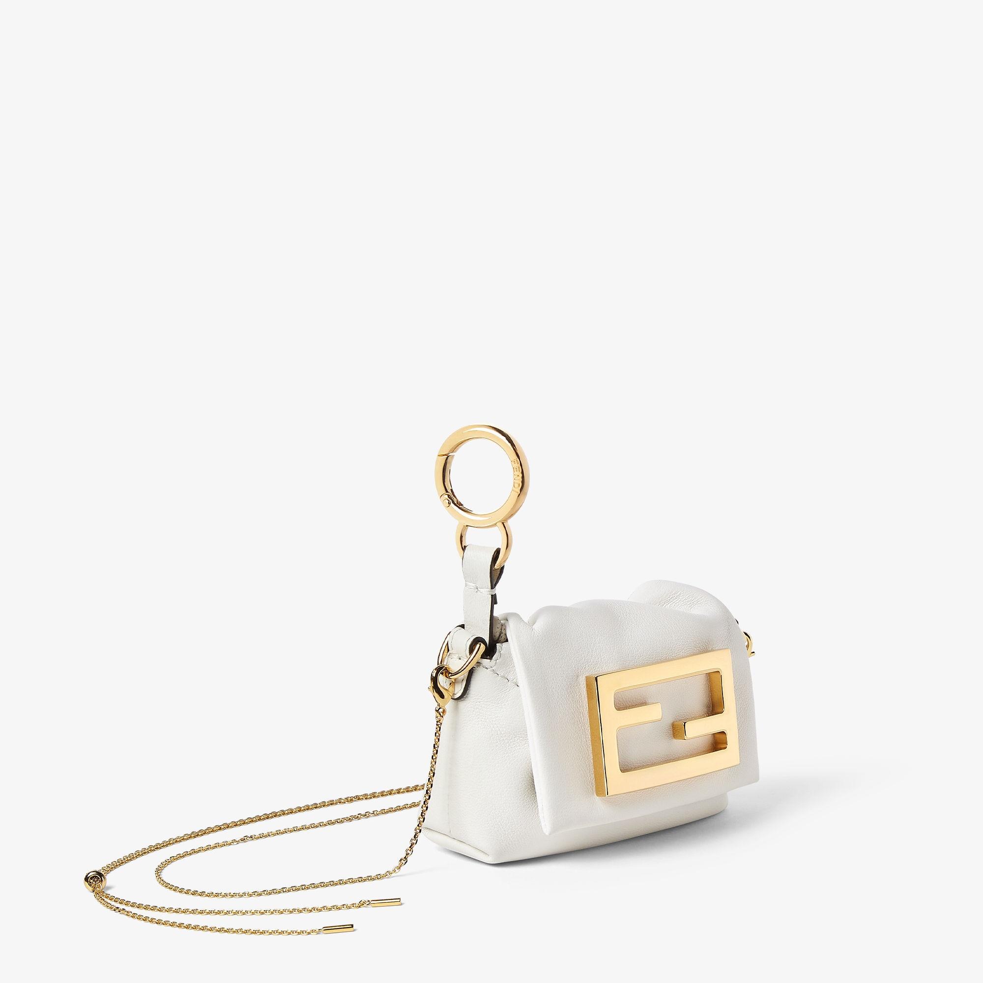 Mamma Baguette NanoWhite leather miniature bag Product Image