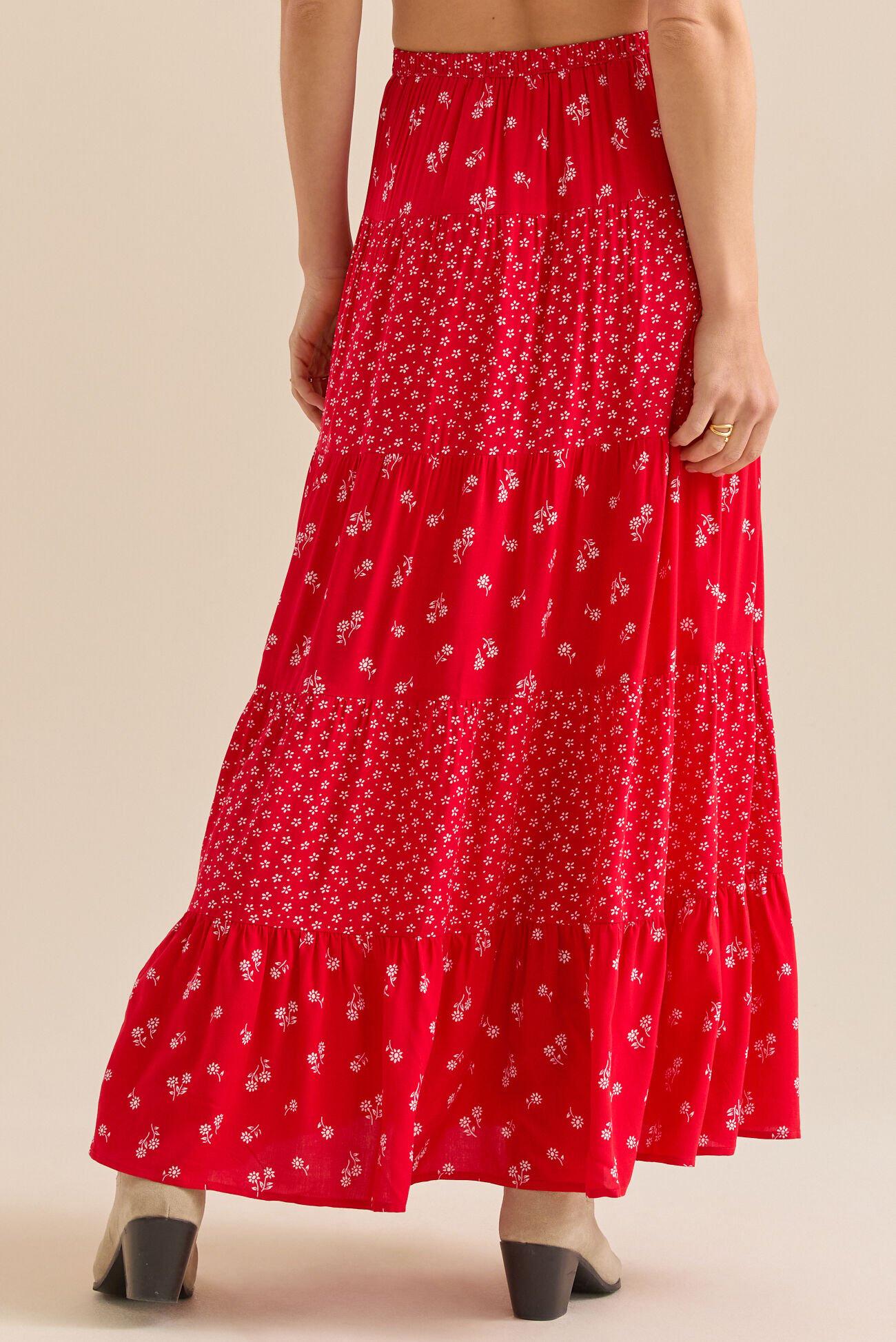 Fleur Floral Maxi Skirt Product Image