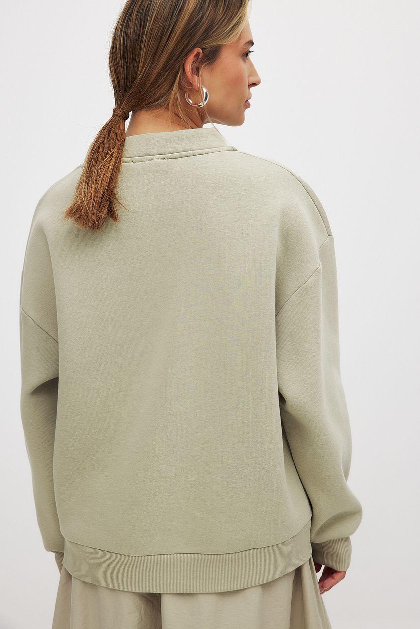 High Neck Detail Sweatshirt Product Image