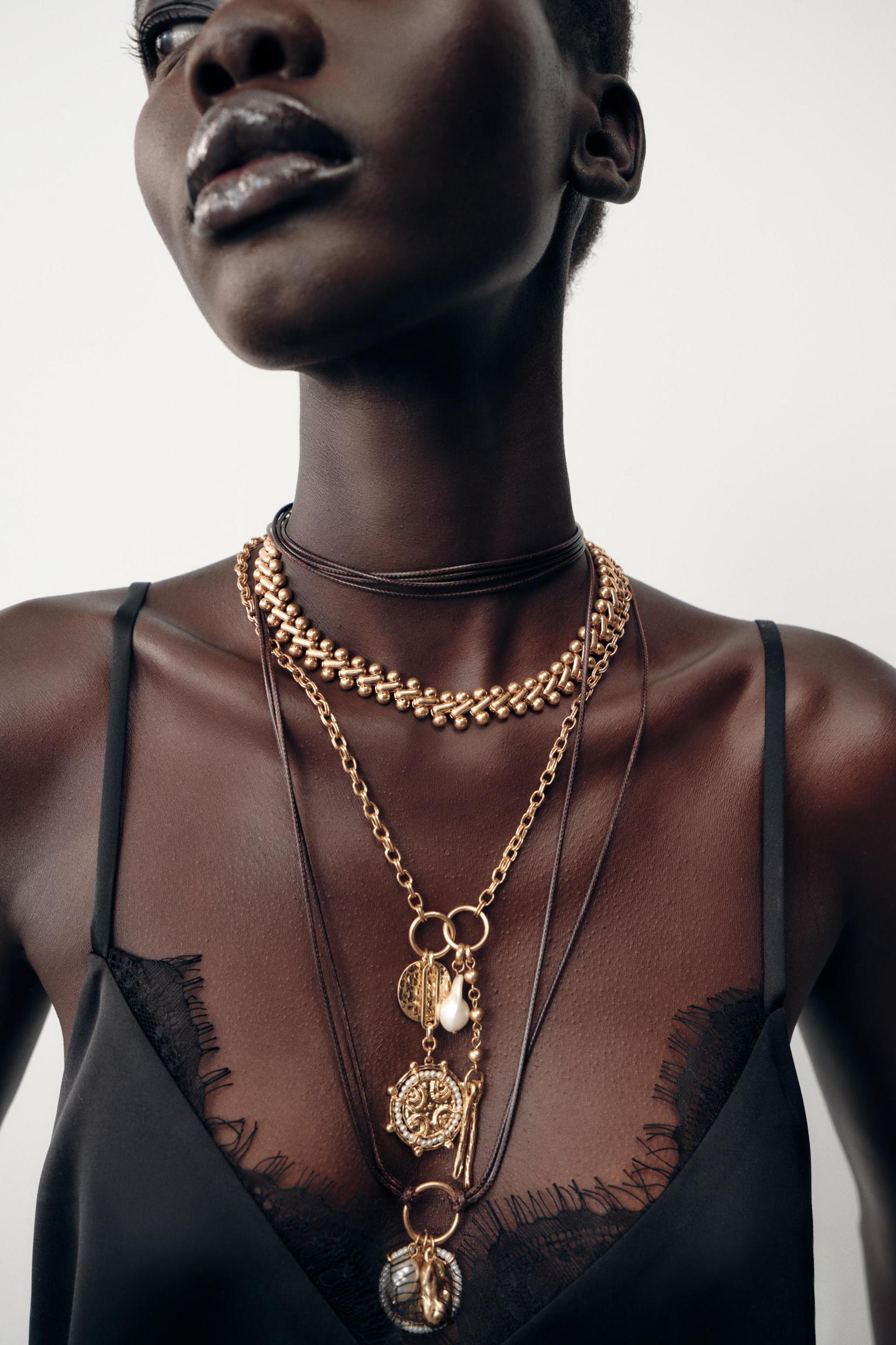 3-PACK CHAIN CORD CHARM NECKLACES Product Image