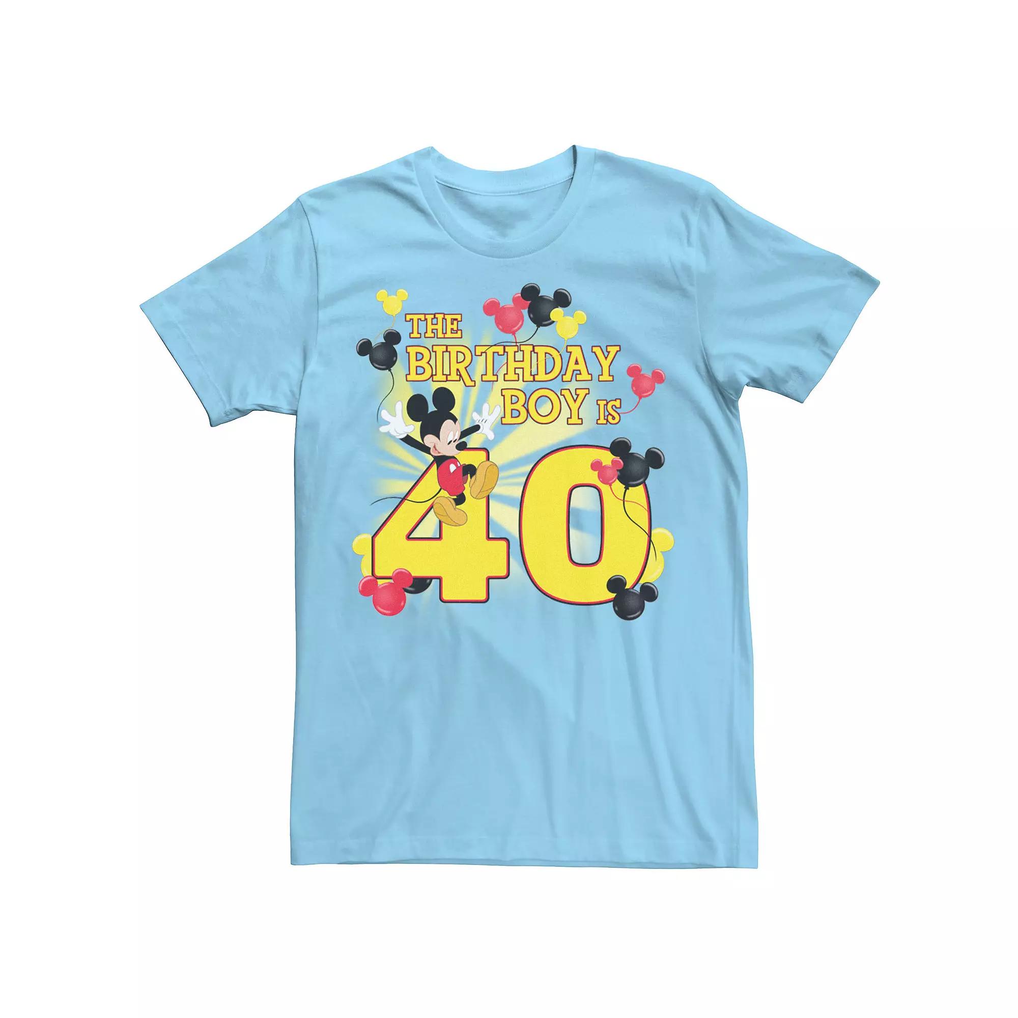 Disney's Mickey & Friends Men's 40 Year Old Birthday Boy Tee,  Product Image