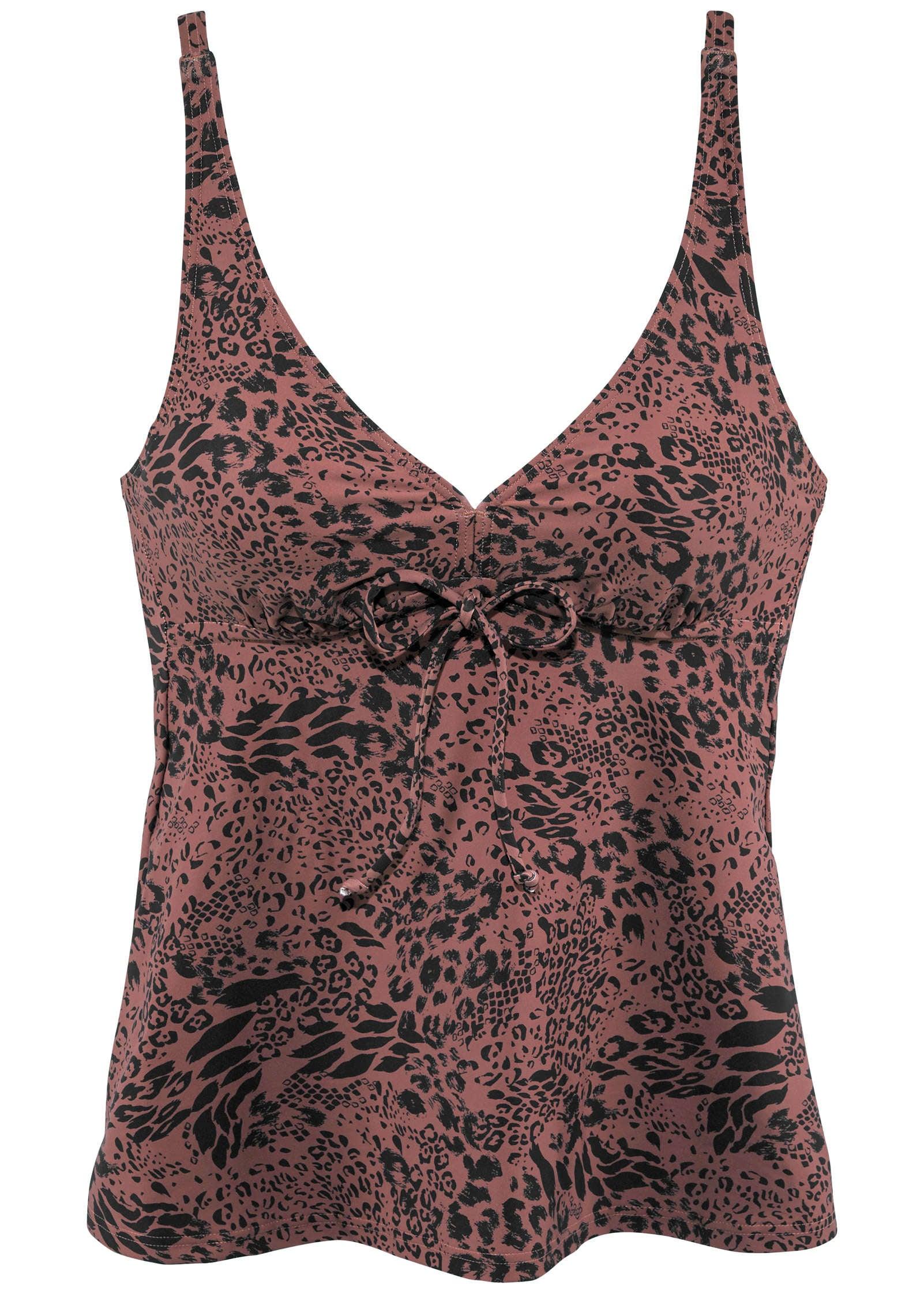 Underwire Tankini Set - Abstract Leopard Product Image