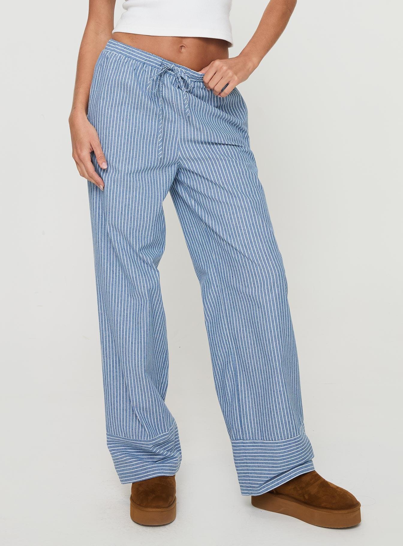 Veridian Pants Blue Stripe Product Image