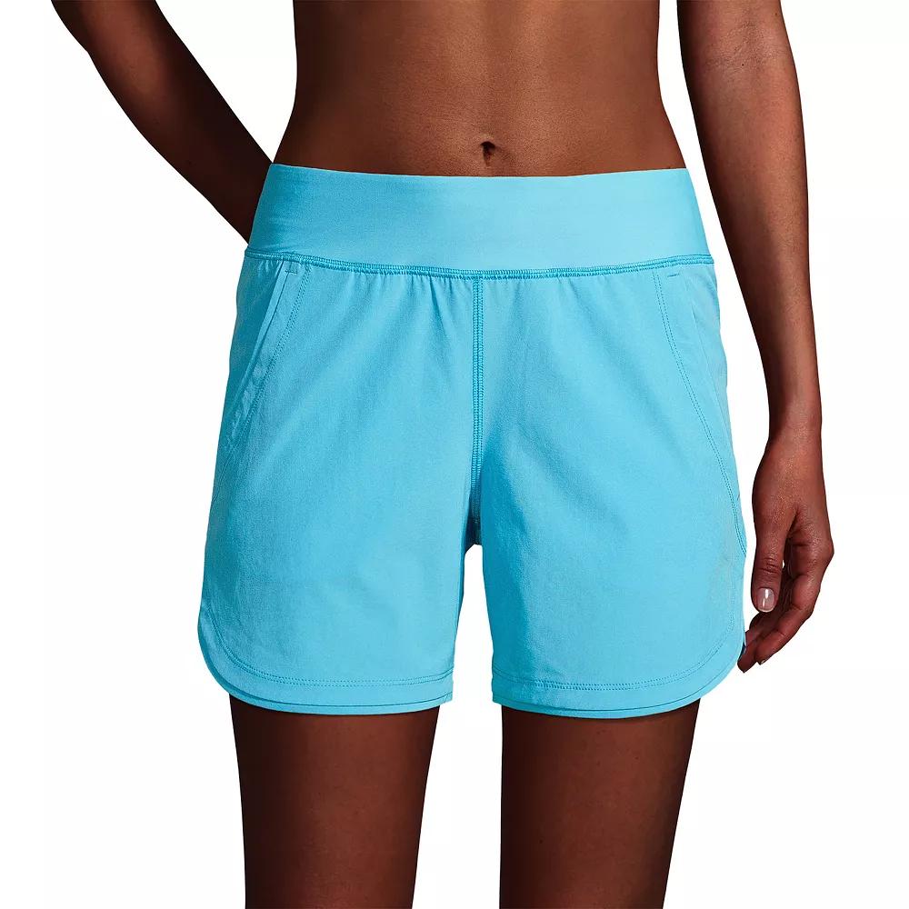 Women's Lands' End 5" Quick Dry Swim Shorts With Panty,  Product Image