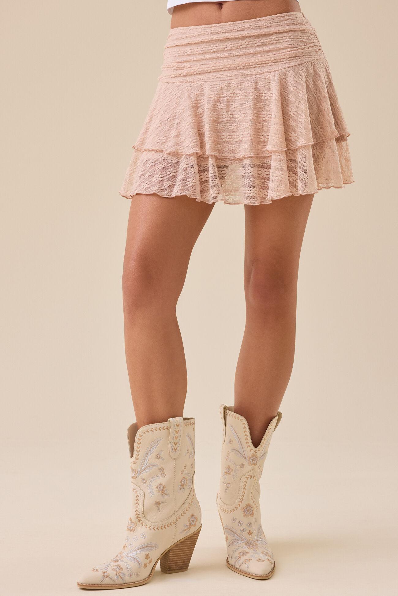 Lonny Mesh Mini Skirt Product Image