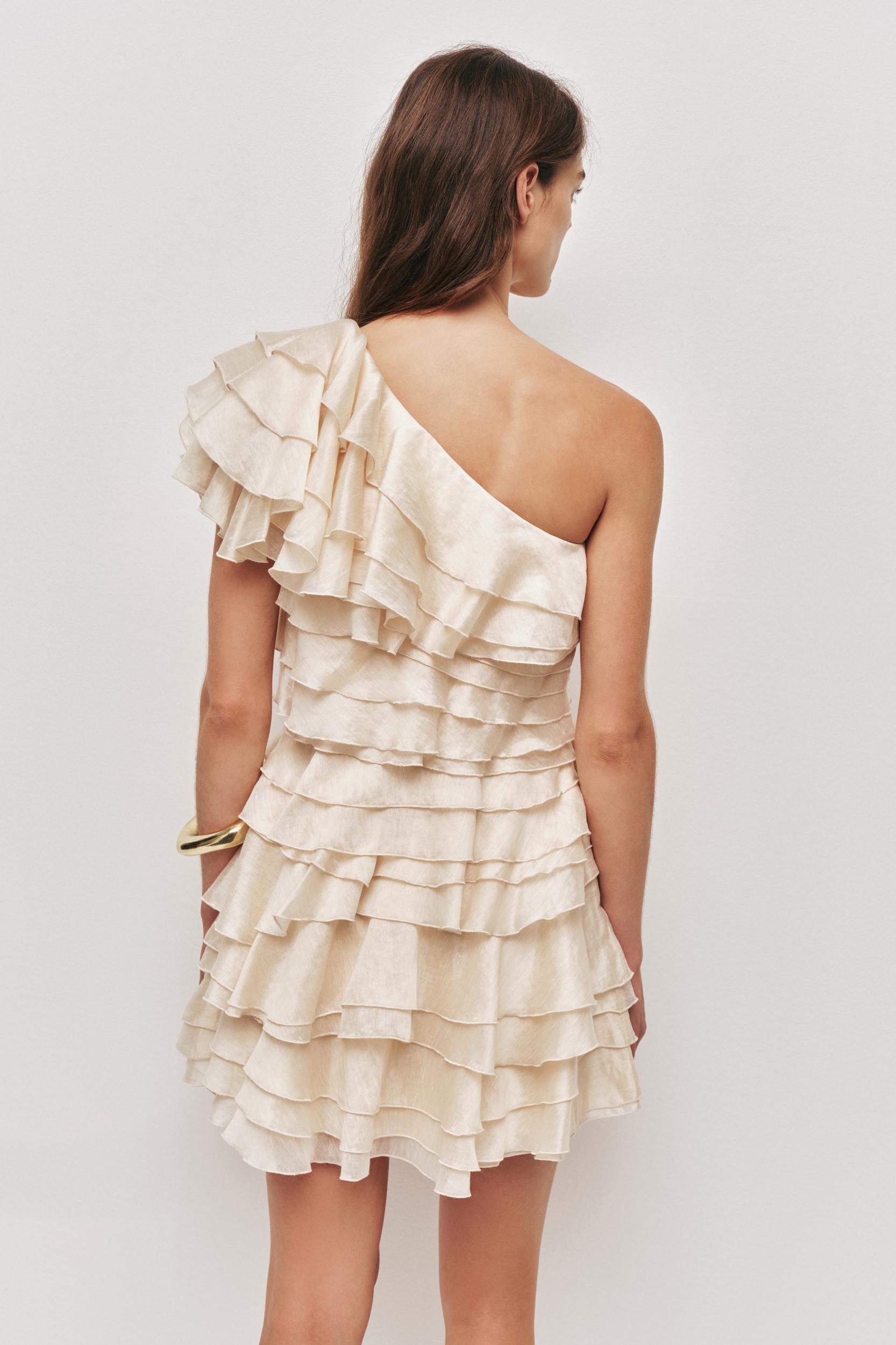 Rosaline Mini Dress-COCONUT CREAM / 6 Product Image