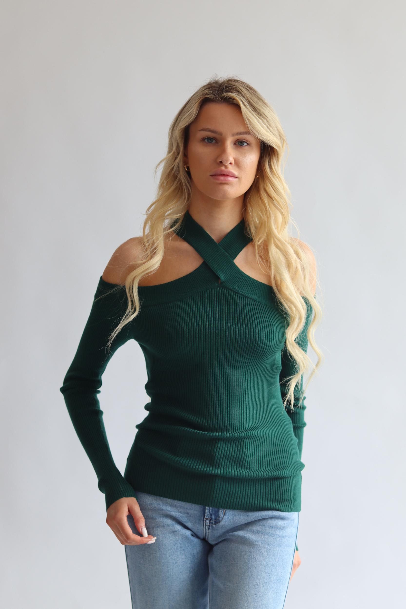 Twist Neck Sweater Product Image