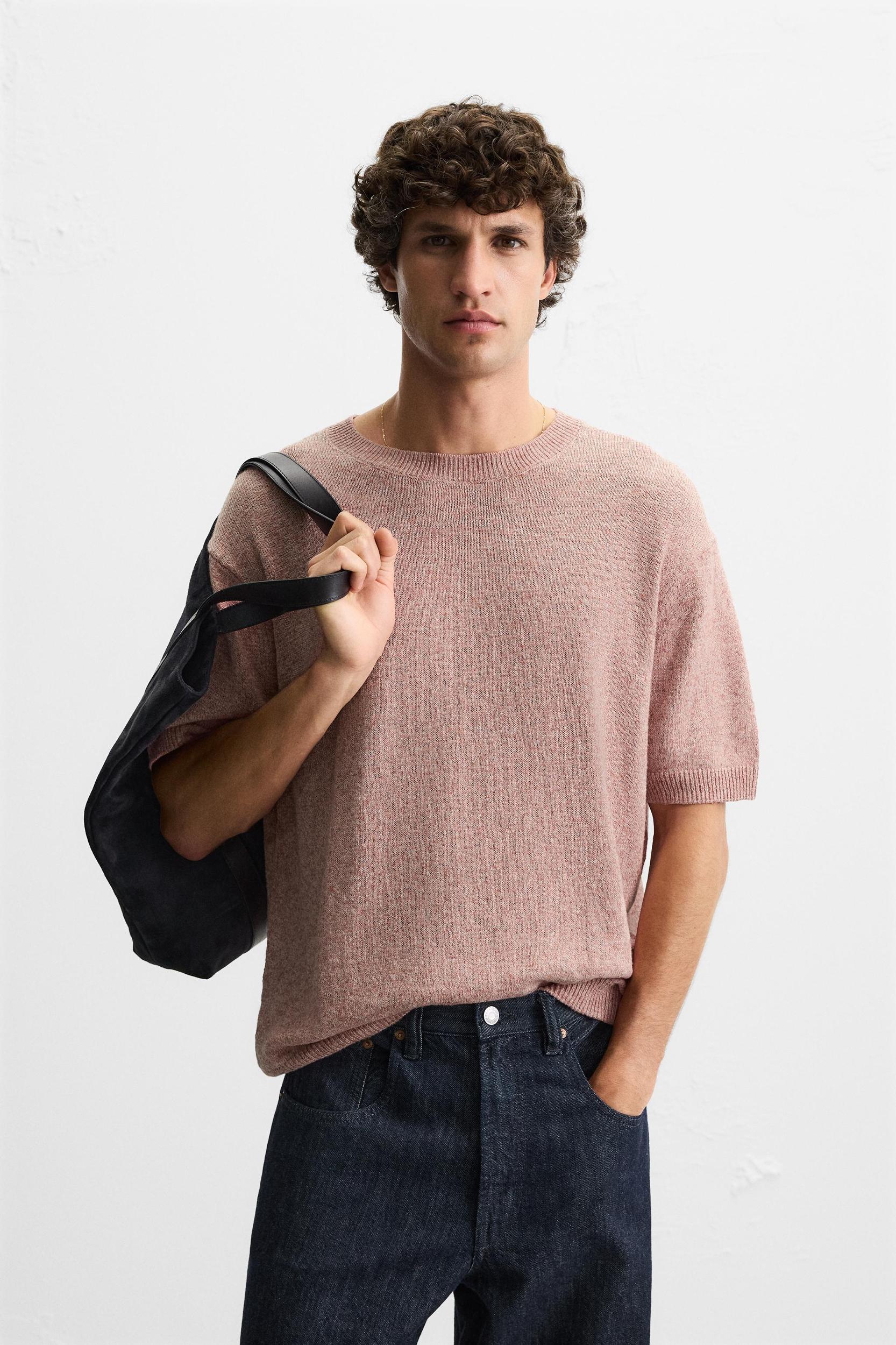 TEXTURED KNIT T-SHIRT Product Image