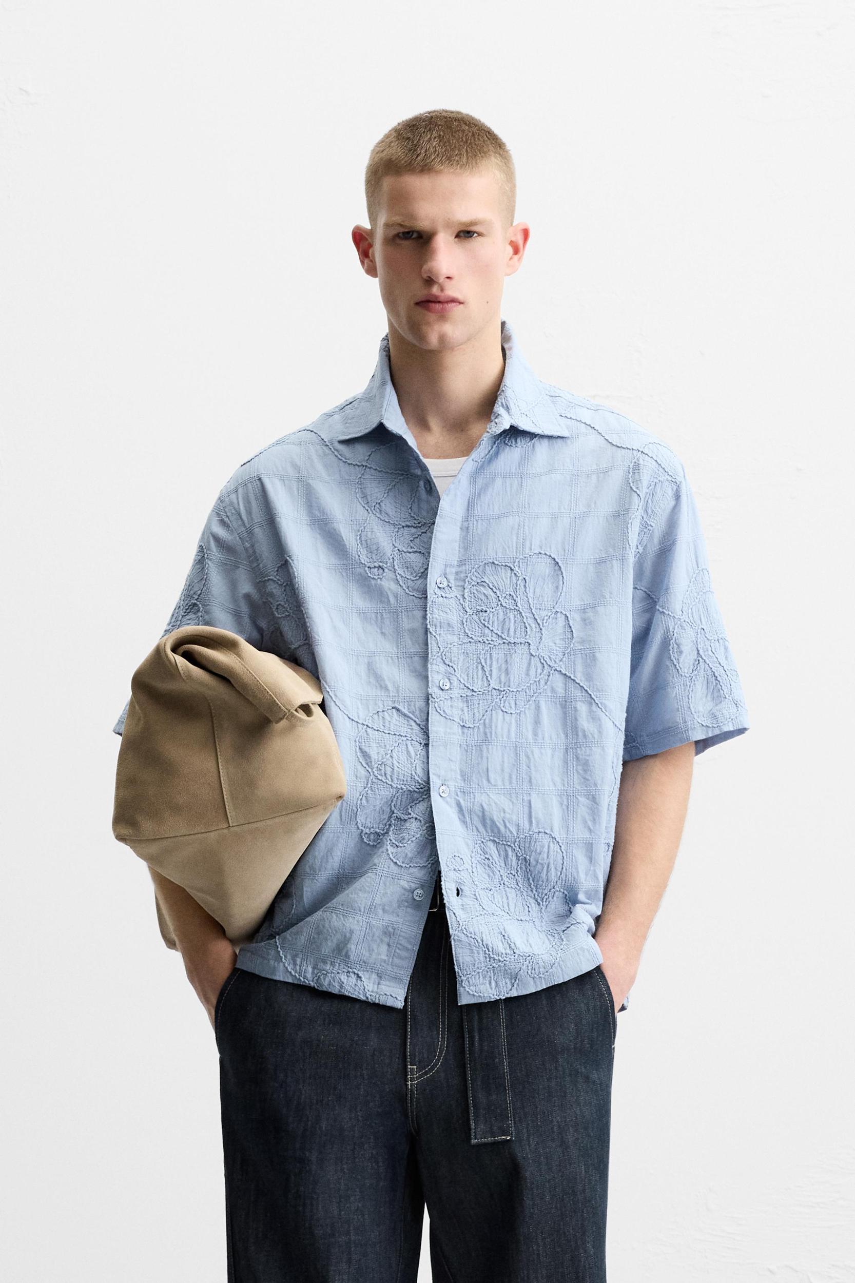 EMBROIDERED JACQUARD SHIRT Product Image