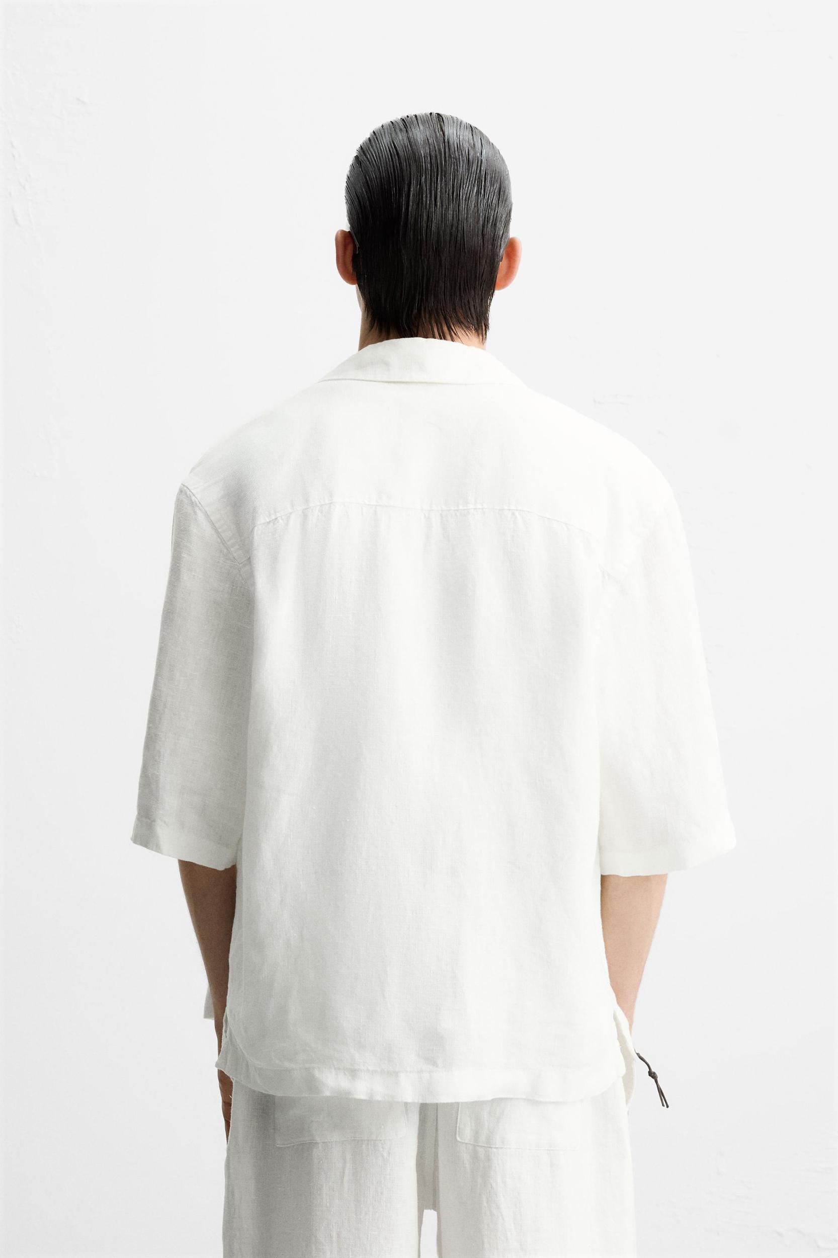 100% LINEN KIMONO SHIRT Product Image