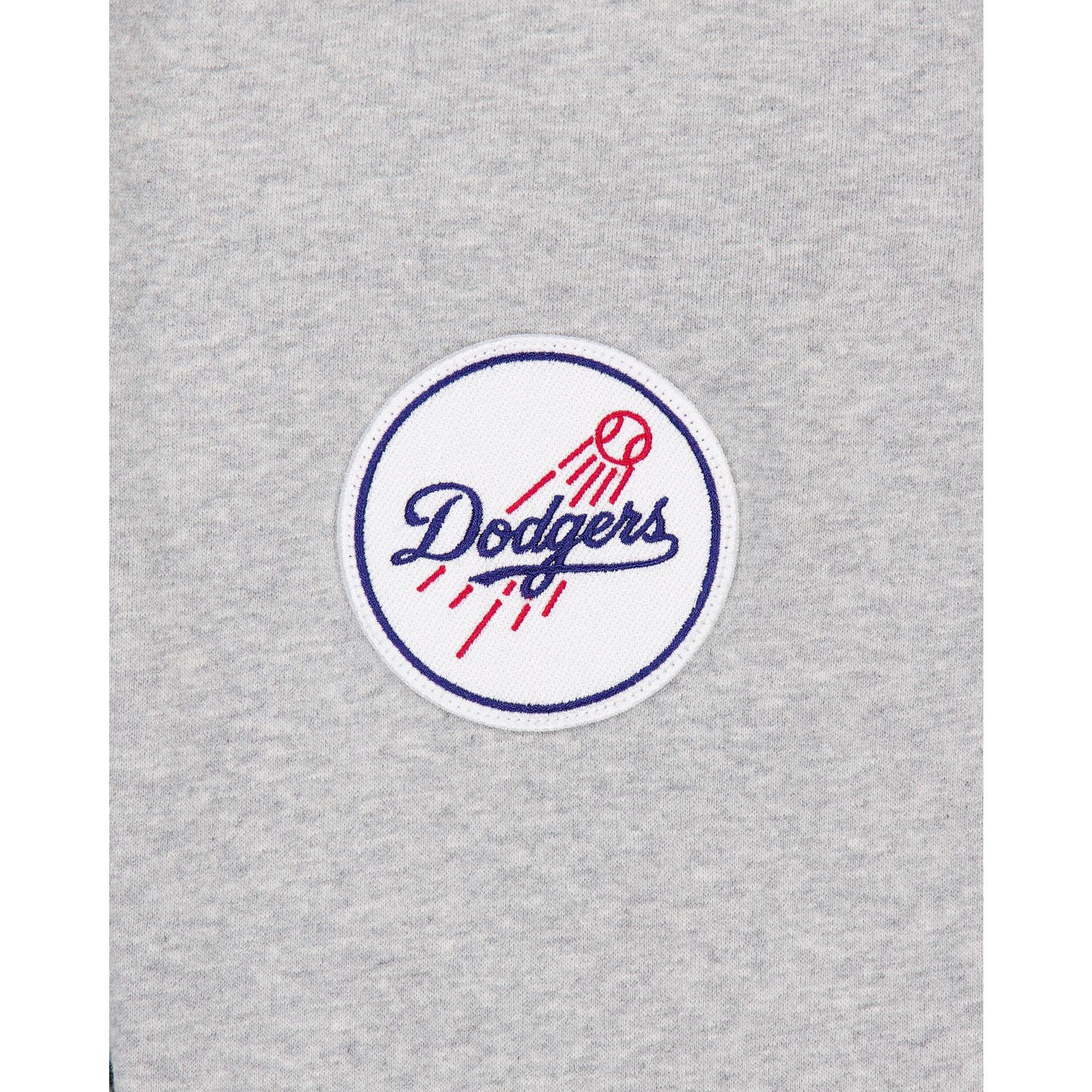 Los Angeles Dodgers Gray Logo Select Full-Zip Hoodie Male Product Image