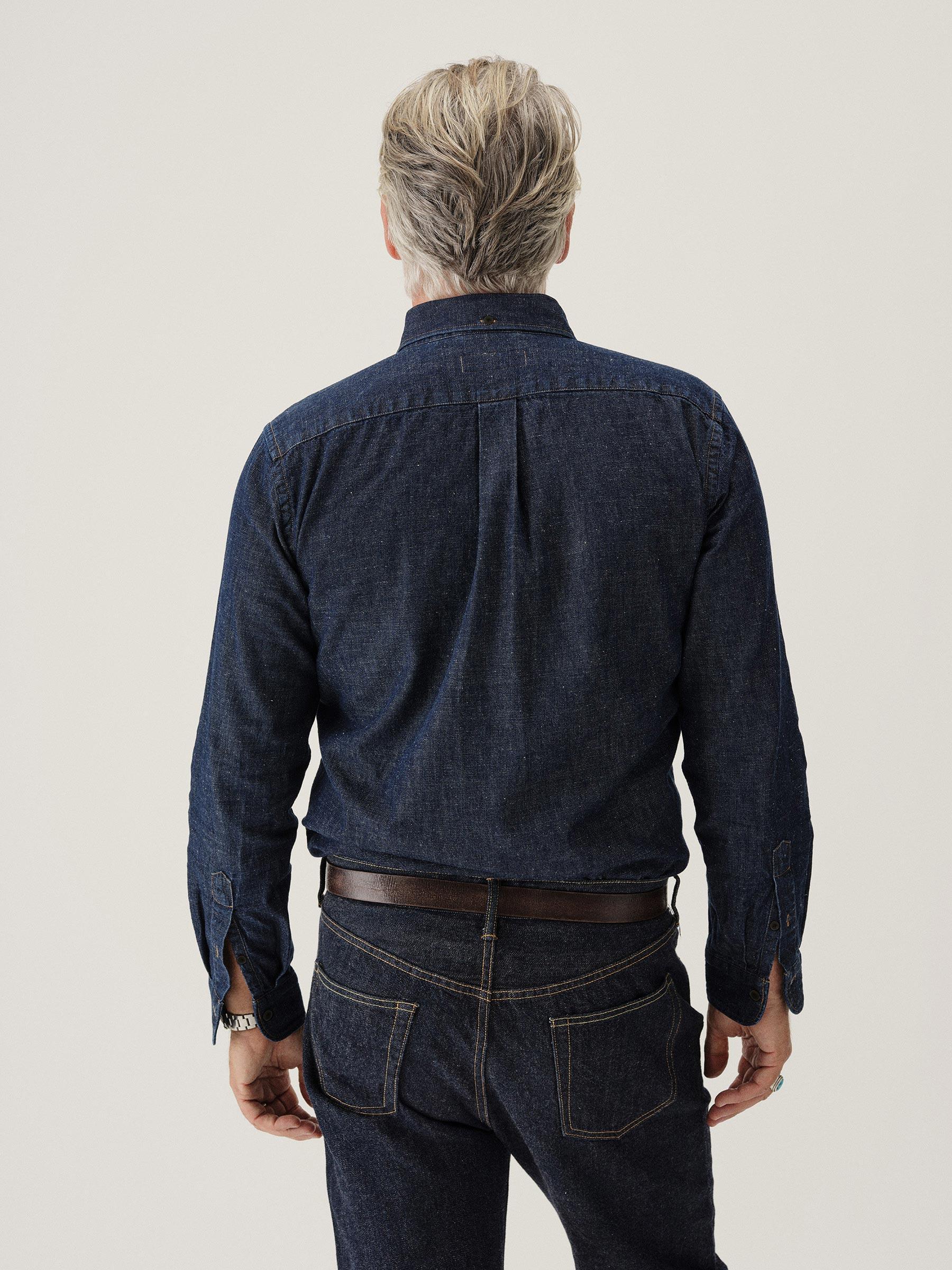 D032 Nep Denim BD Shirt Product Image