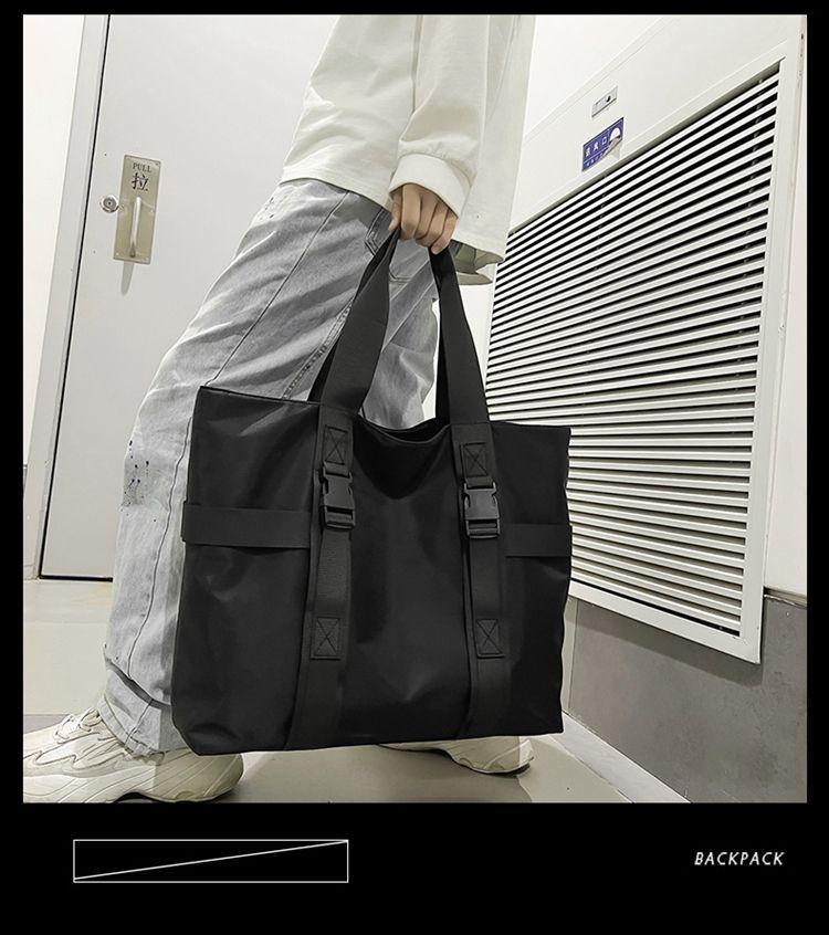 Buckled Nylon Tote Bag Product Image