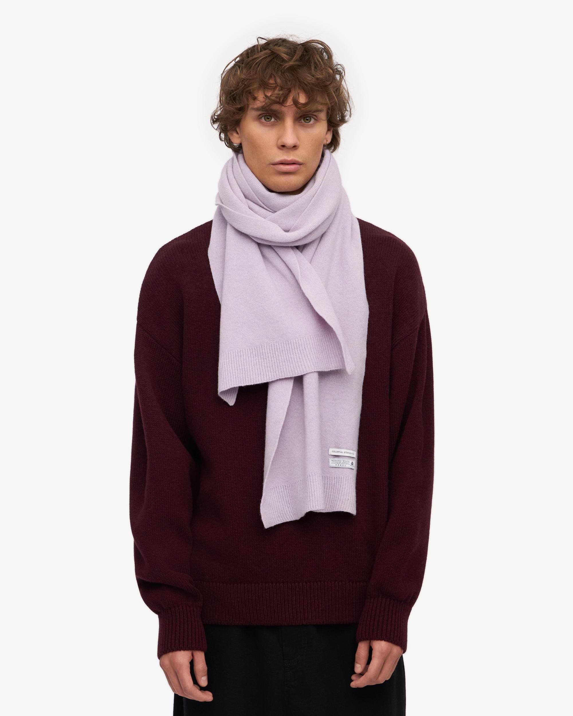Merino Wool Scarf - Soft Lavender Product Image