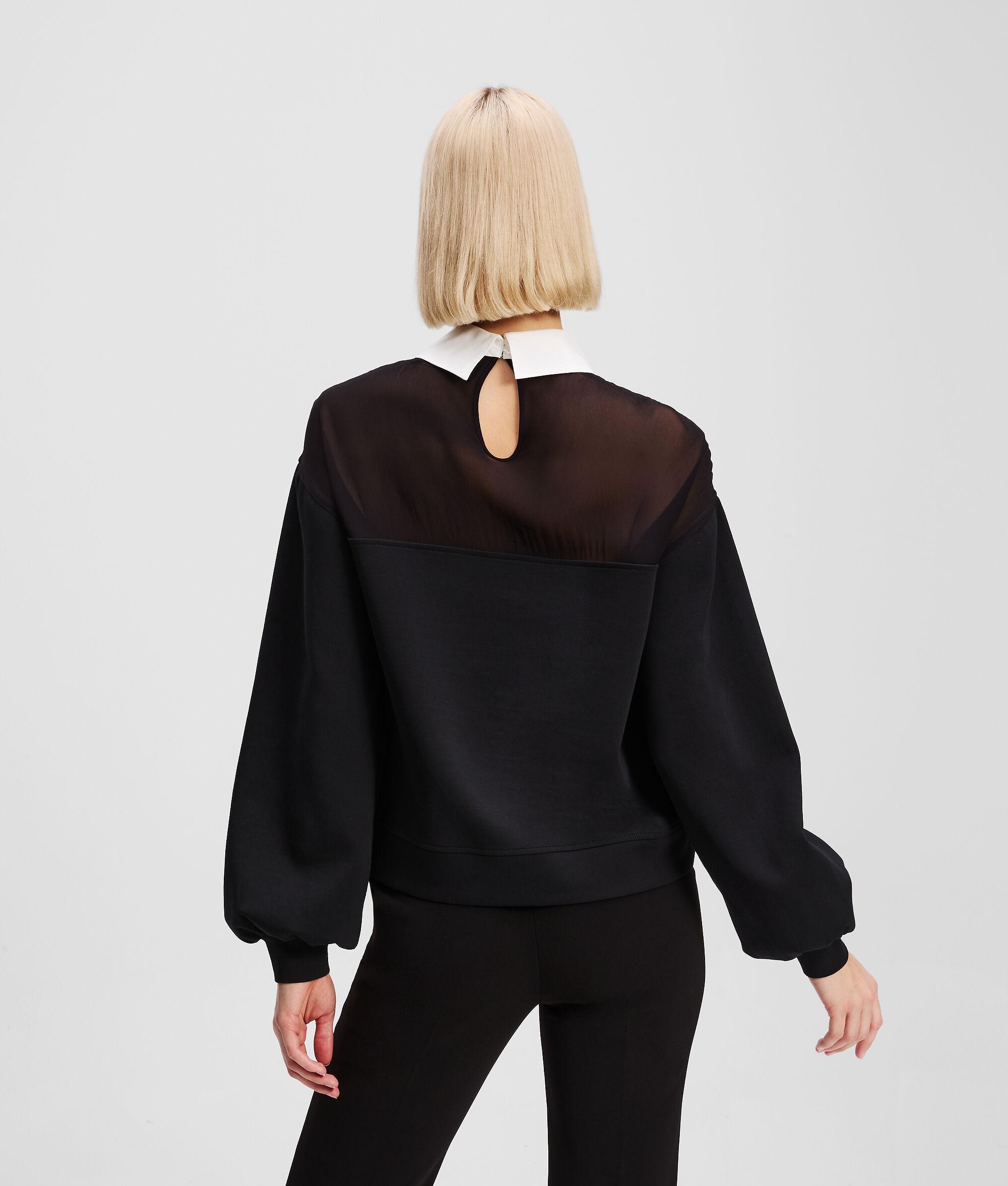 POPLIN COLLAR SWEATSHIRT Product Image
