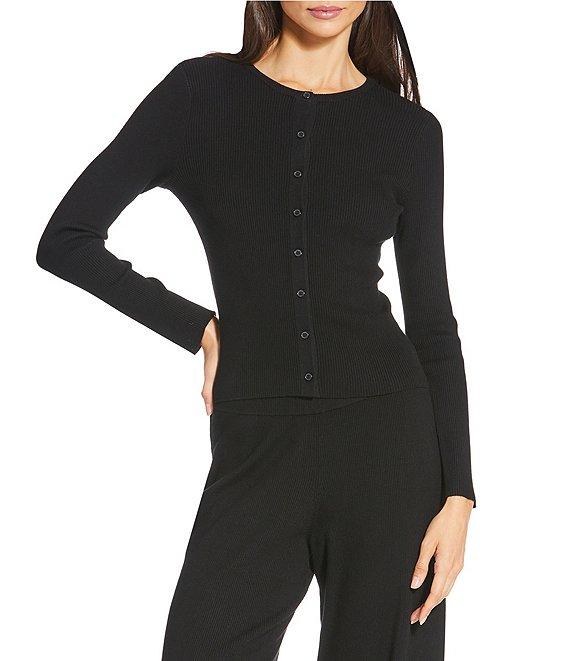Gianni Bini Diane Long Sleeve Crew Neck Coordinating Cardigan Product Image