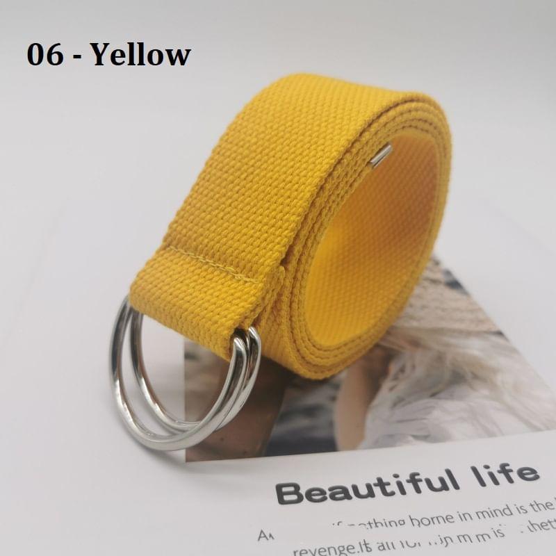 Double D-Ring Canvas Belt Product Image