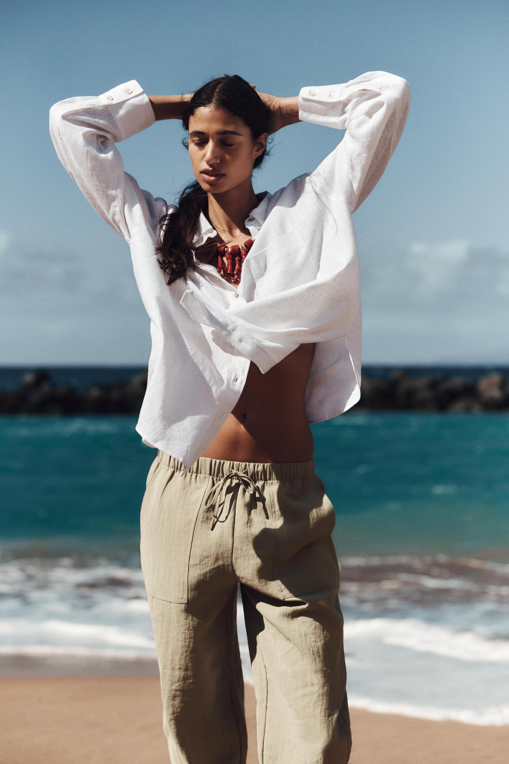 ELASTIC WAIST PANTS Product Image