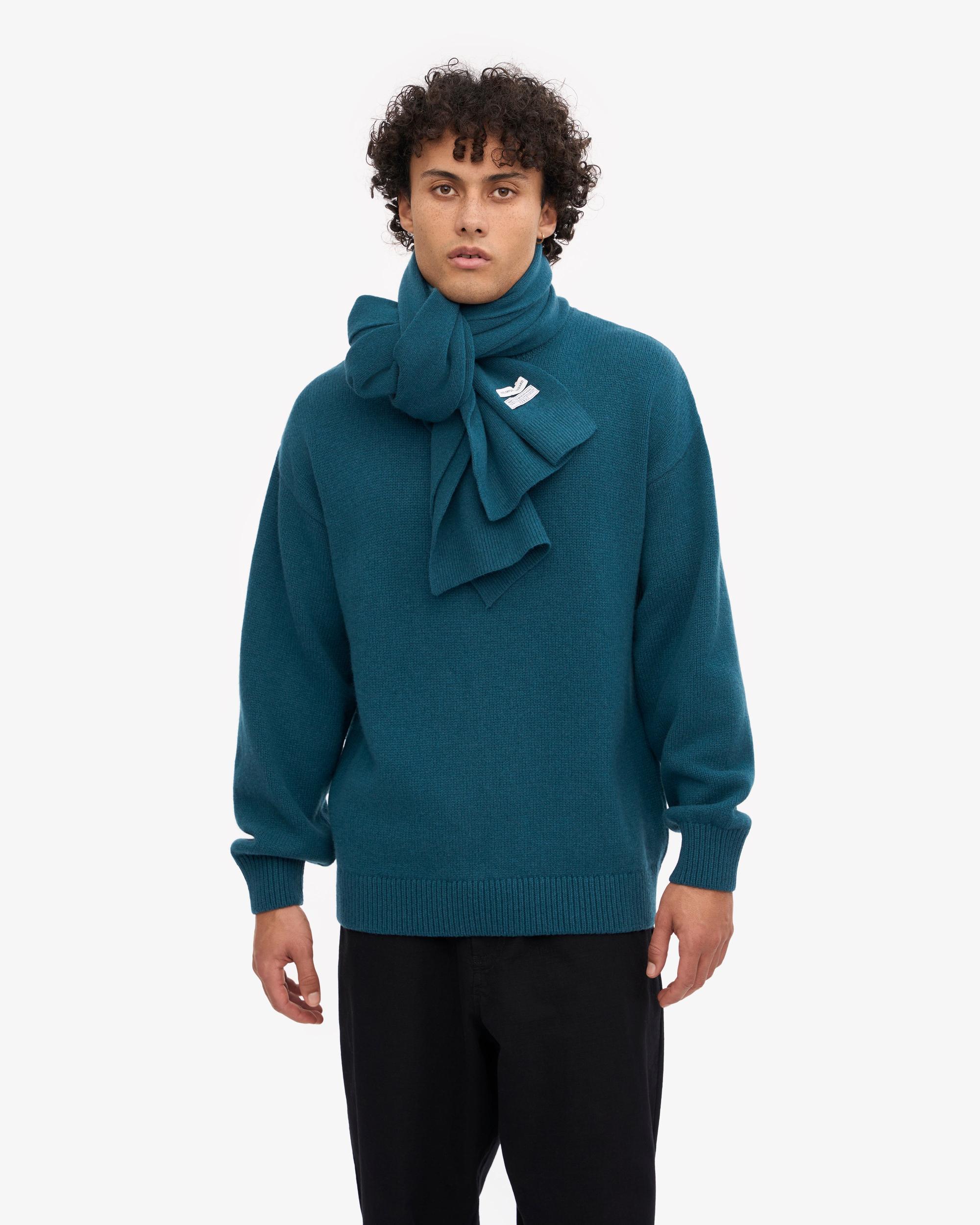 Merino Wool Scarf - Oxblood Red Product Image