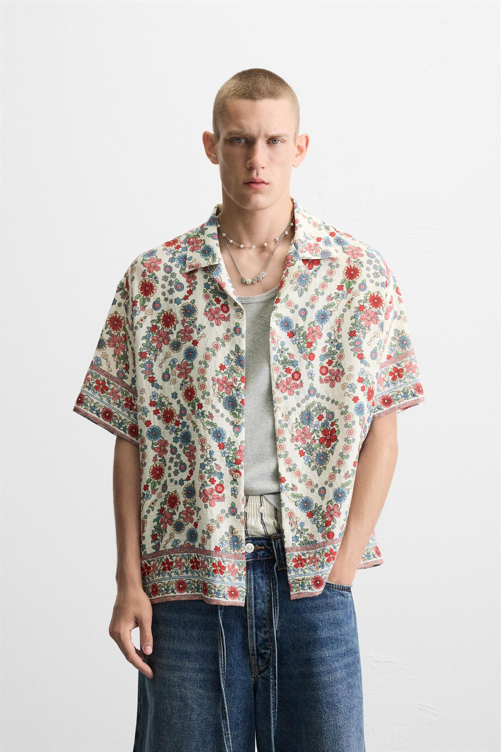 FLORAL PRINT SHIRT Product Image